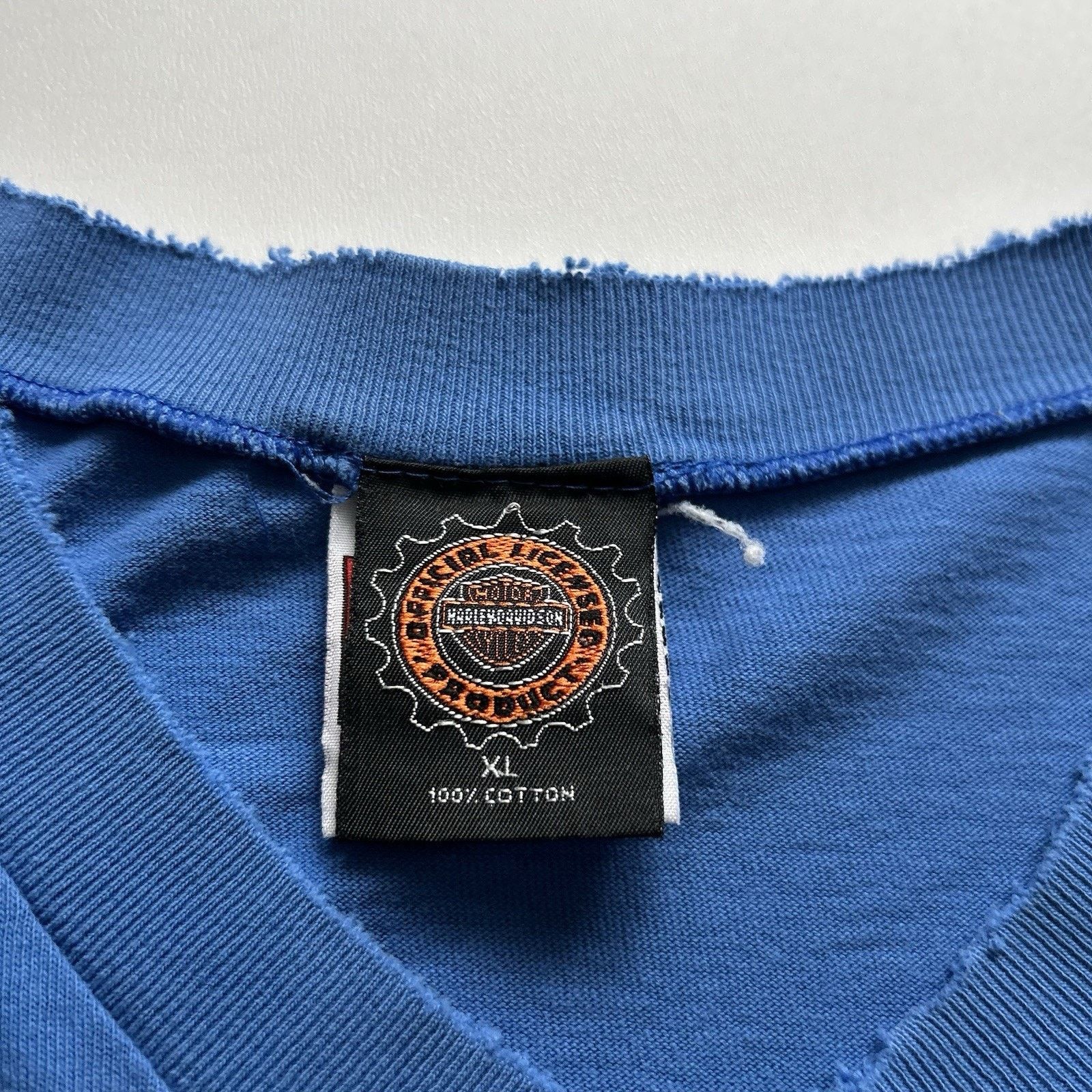 Harley Davidson × Vintage Vintage 90s Harley Davidson Shirt V Neck XL Made In The USA Size US XL / EU 56 / 4 - 4 Thumbnail