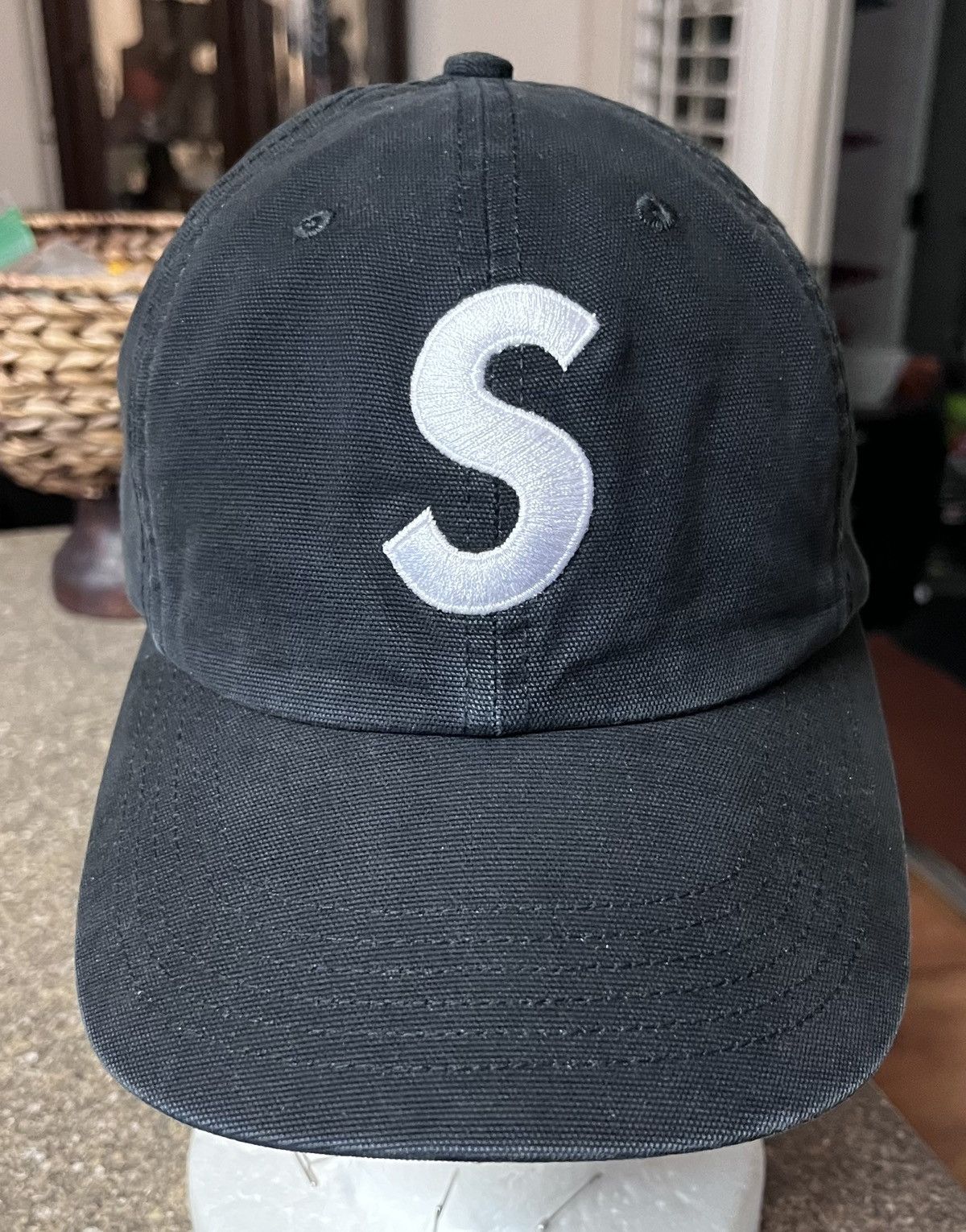 Supreme Supreme S Logo Washed Denim 6-Panel Hat SS17 | Grailed