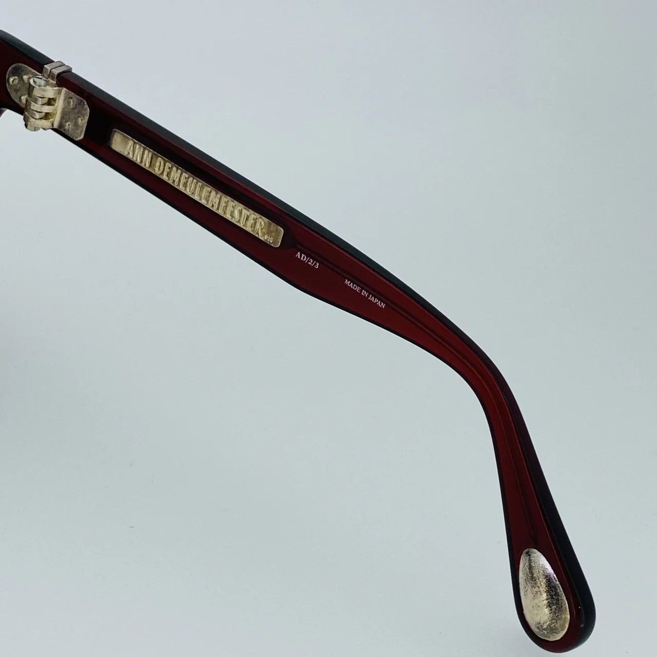 Ann Demeulemeester Ann Demeulemeester Sunglasses Flat Top Bordeaux Red and Blue Size ONE SIZE - 6 Thumbnail