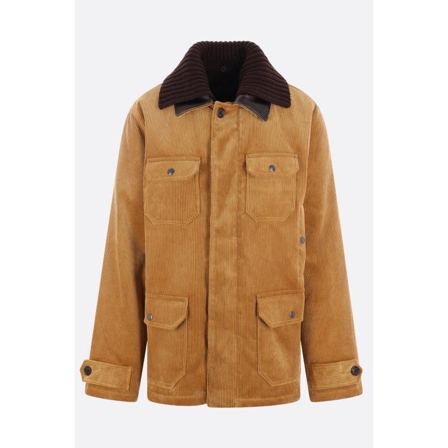 Prada PRADA Brown Corduroy Jacket New & Authentic (Men's size:M;) Size US M / EU 48-50 / 2 - 1 Thumbnail