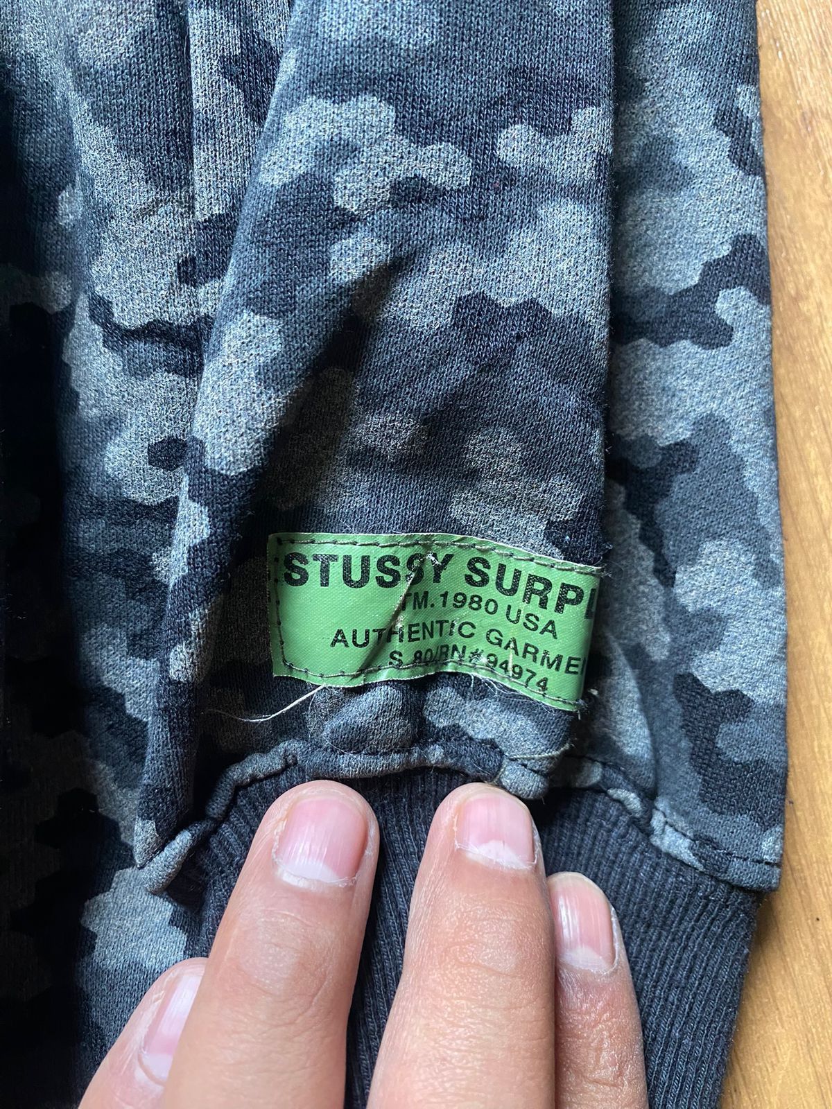 Stussy × Vintage Vintage Stussy Camo Black Size US XL / EU 56 / 4 - 4 Thumbnail