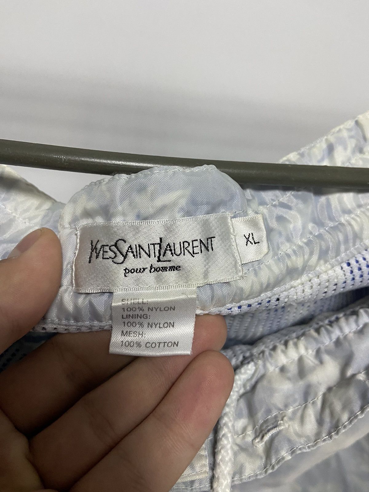 Vintage × Yves Saint Laurent Yves saint Laurent vintage logo nylon shorts beach sea Size US 36 / EU 52 - 5 Thumbnail