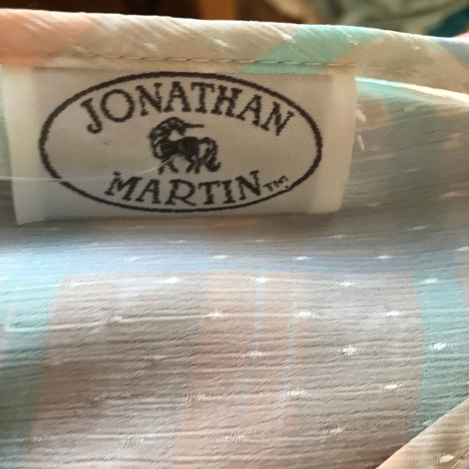 Vintage Vintage Jonathan Martin 1980s Light Blue Plaid Dress Sz Med Size M / US 6-8 / IT 42-44 - 6 Thumbnail
