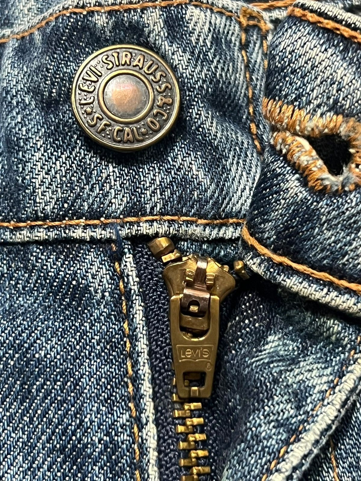 Levi's Vintage 90s Levi’s W519 Japan - Faded Rusty Wash Jeans Size 26" / US 2 / IT 38 - 10 Thumbnail