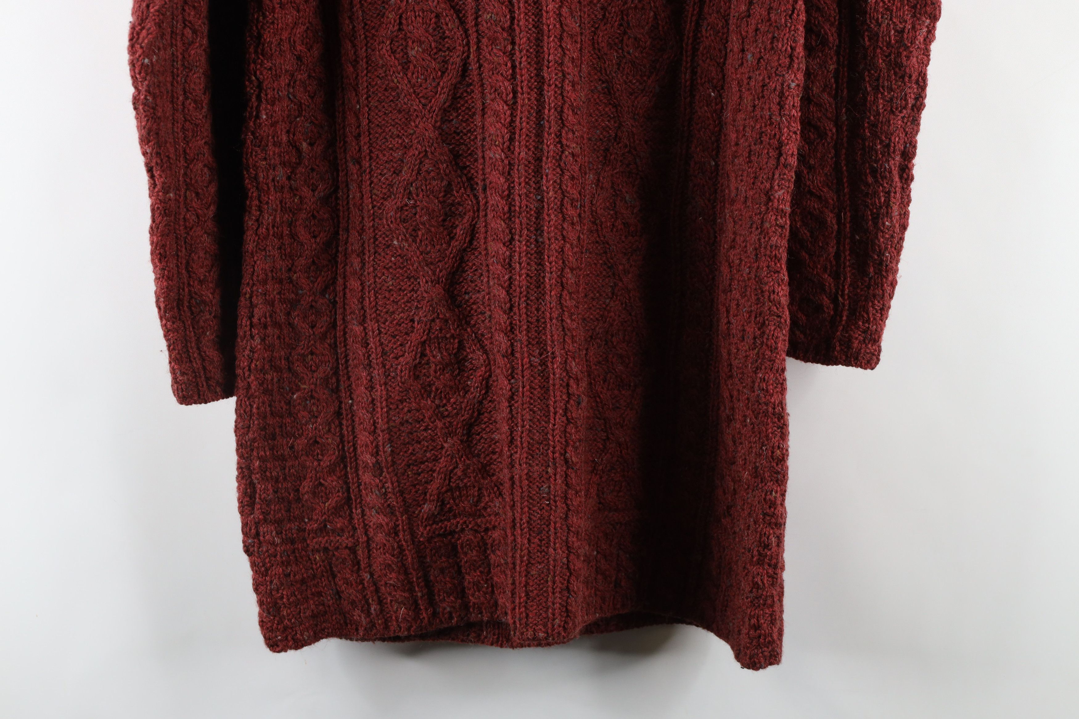 Vintage Vintage 90s Streetwear Fisherman Cable Knit Cardigan Sweater Size M / US 6-8 / IT 42-44 - 8 Thumbnail