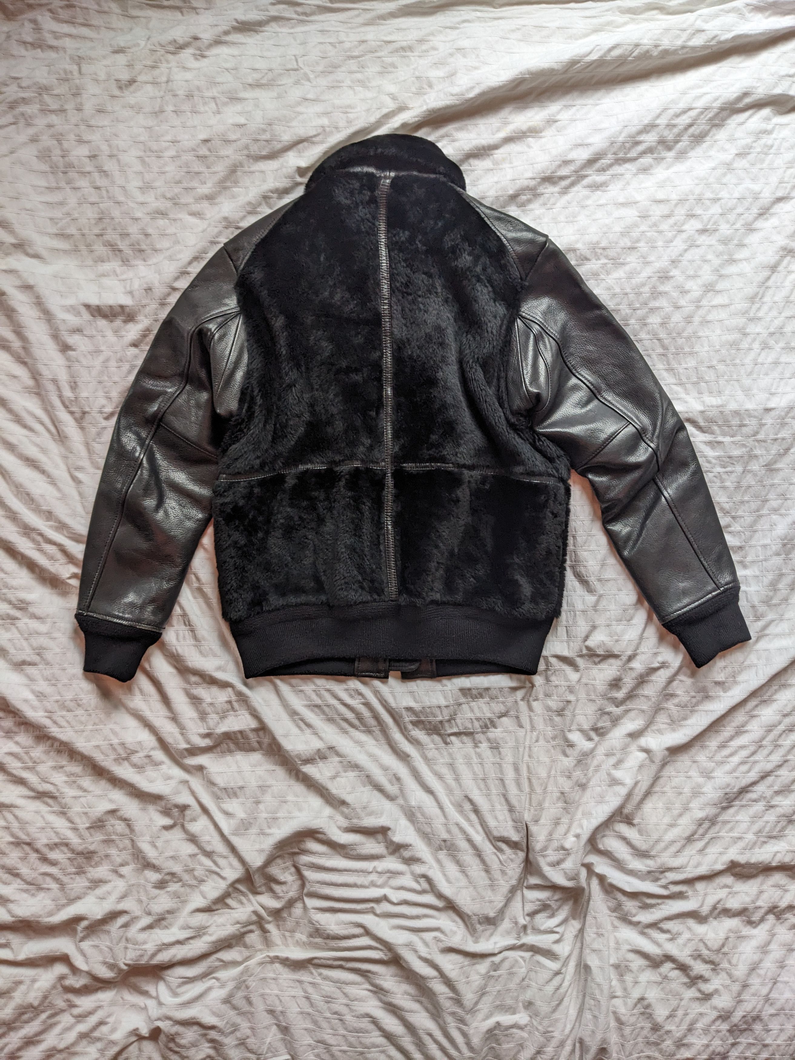 Schott Black schott leather shearling aviator flight jacket medium Size US M / EU 48-50 / 2 - 5 Thumbnail