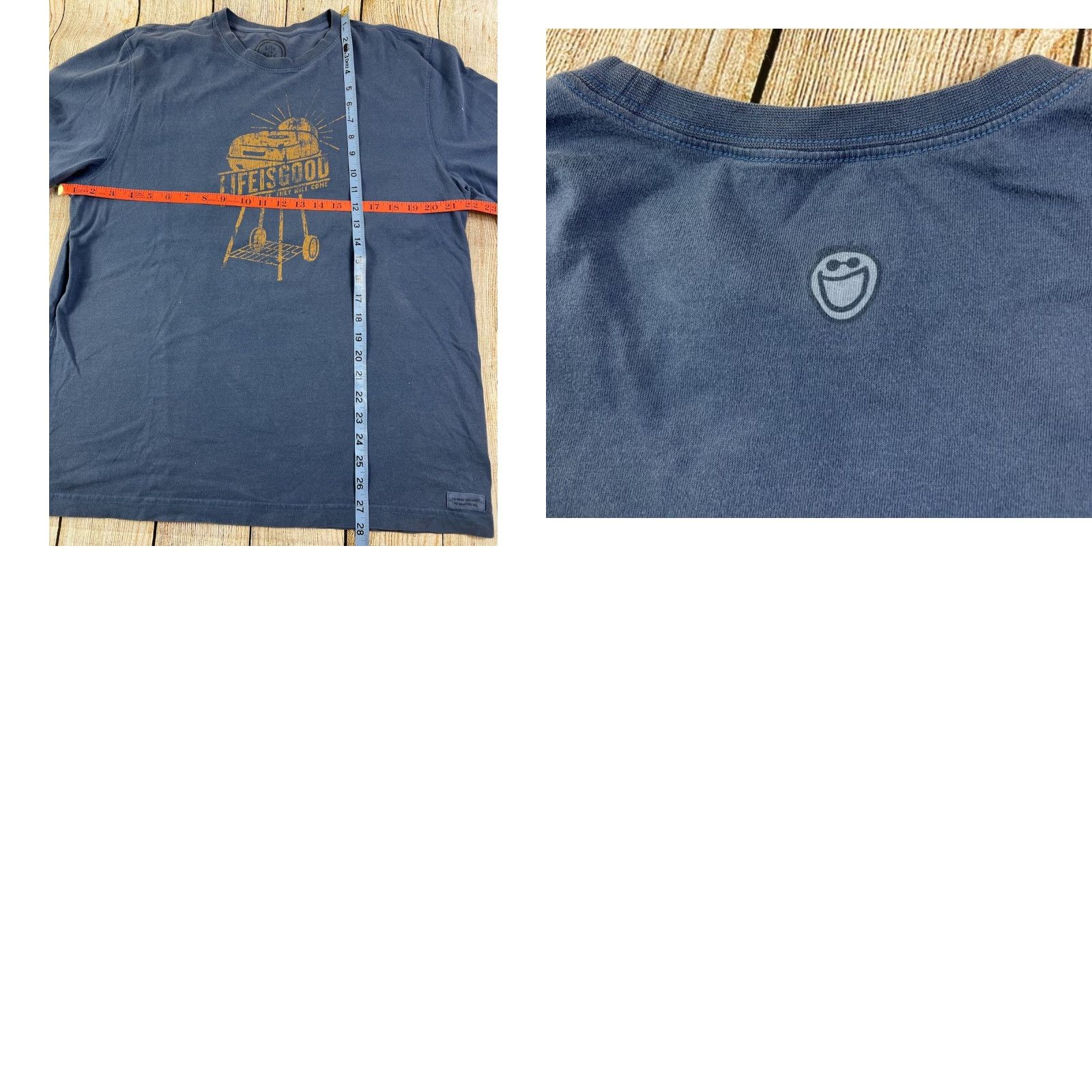 Life is Good Life is Good Long Sleeve Shirt Size L Blue Classic Fit Men T-Shirt Size US L / EU 52-54 / 3 - 8 Thumbnail