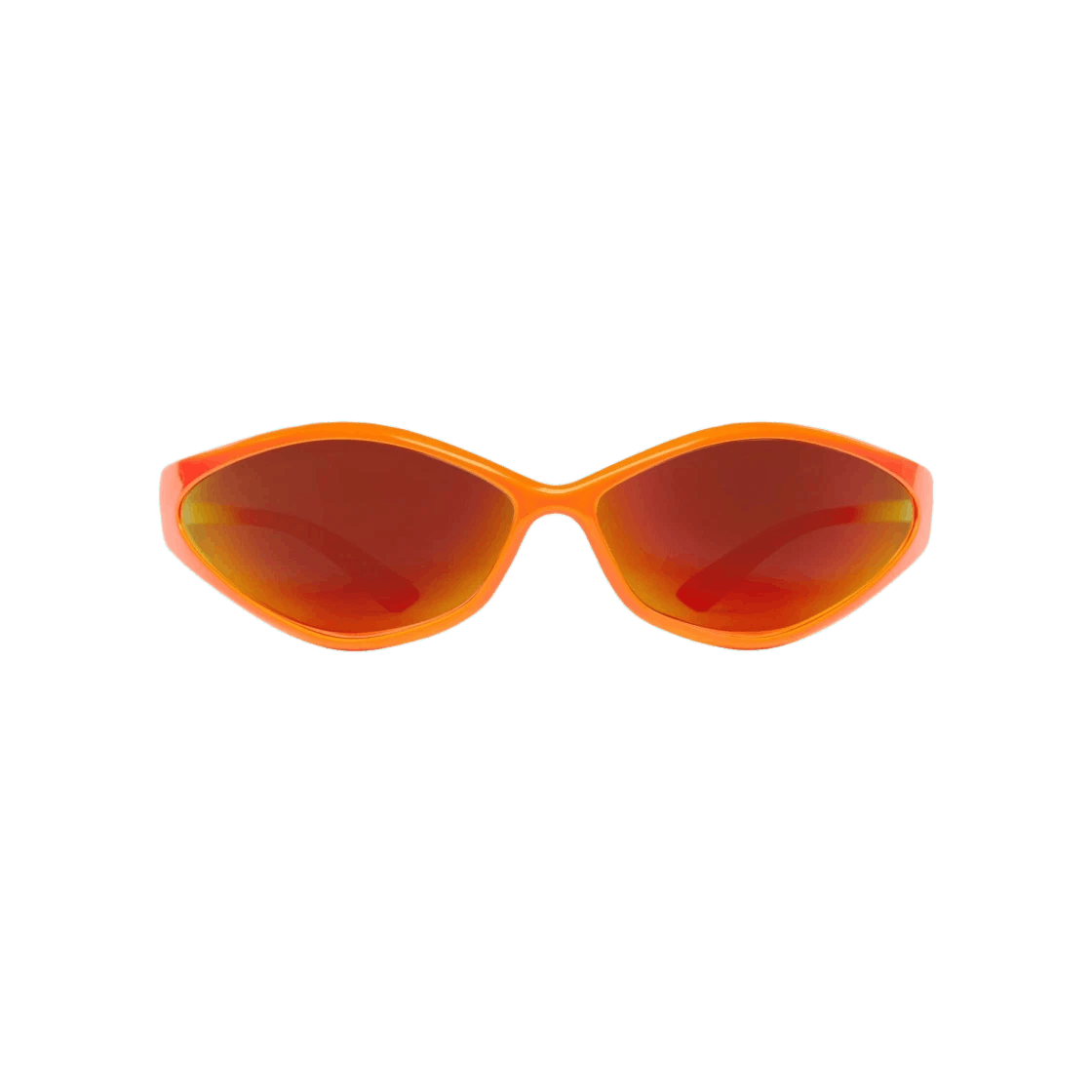 Balenciaga o1bcso1str0625 Size: OS / 90s Oval Sunglasses in Orange Size ONE SIZE - 1 Thumbnail