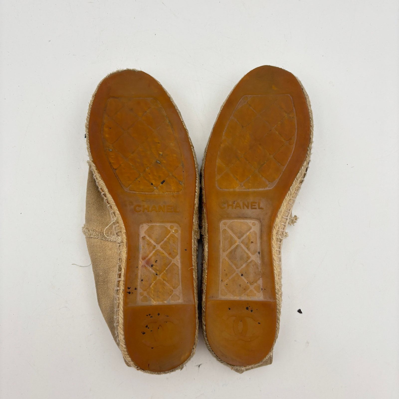 Chanel Chanel CC Logo Canvas Black Cap Toe Espadrilles Slip Ons 37 Size US 6.5 / IT 36.5 - 8 Thumbnail