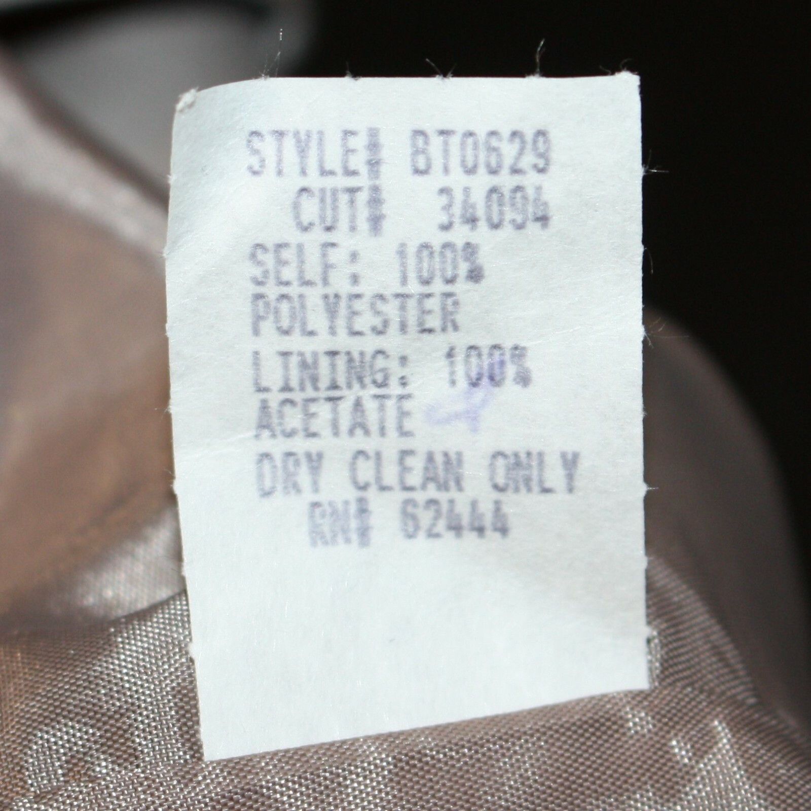Nicole Miller Strapless Peplum Dress in Mocha and size 8 NWT MSRP $430 Size M / US 6-8 / IT 42-44 - 7 Thumbnail