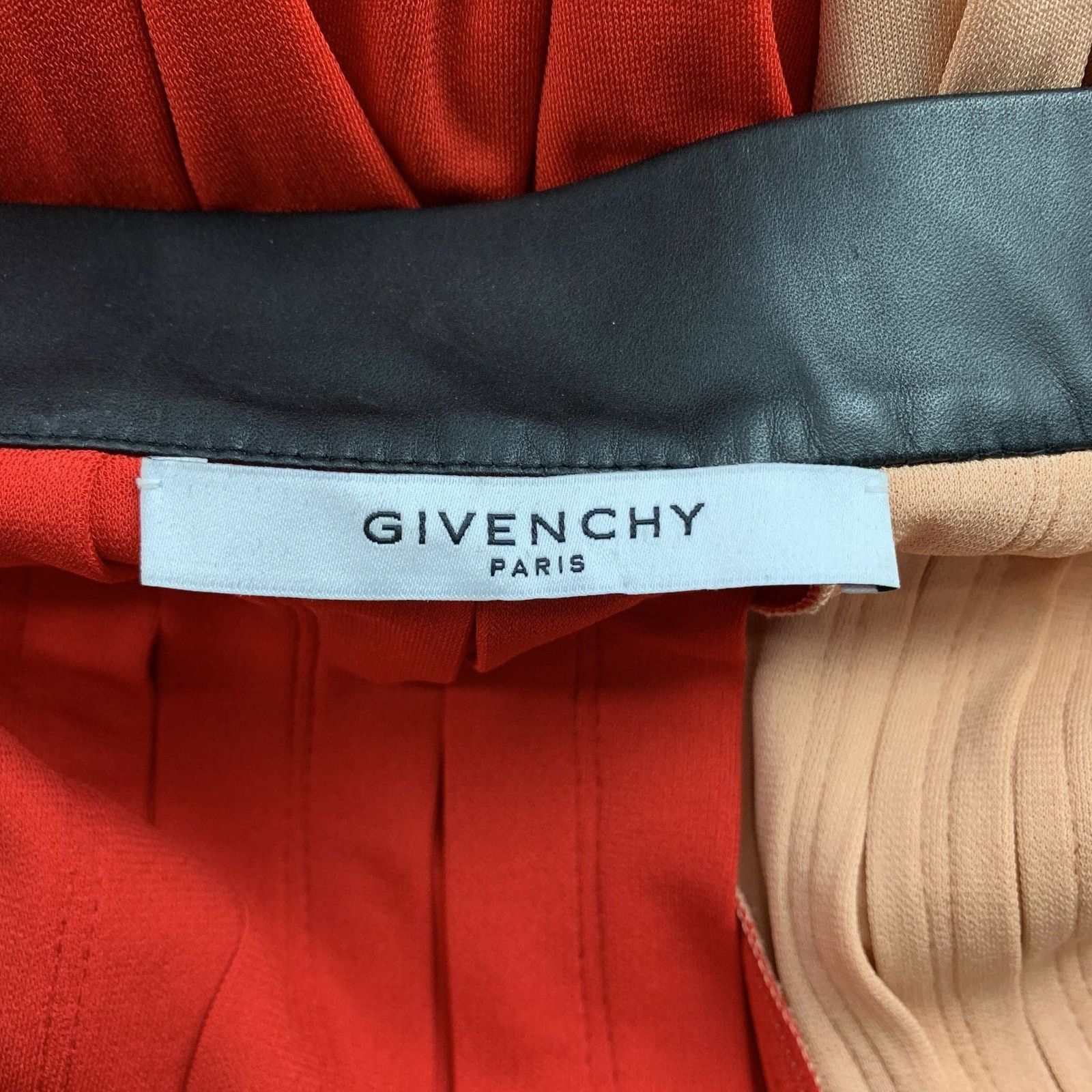 Givenchy GIVENCHY Red&Pink Viscose/Polyester Midi Pleated Skirt Size 28" / US 6 / IT 42 - 6 Thumbnail
