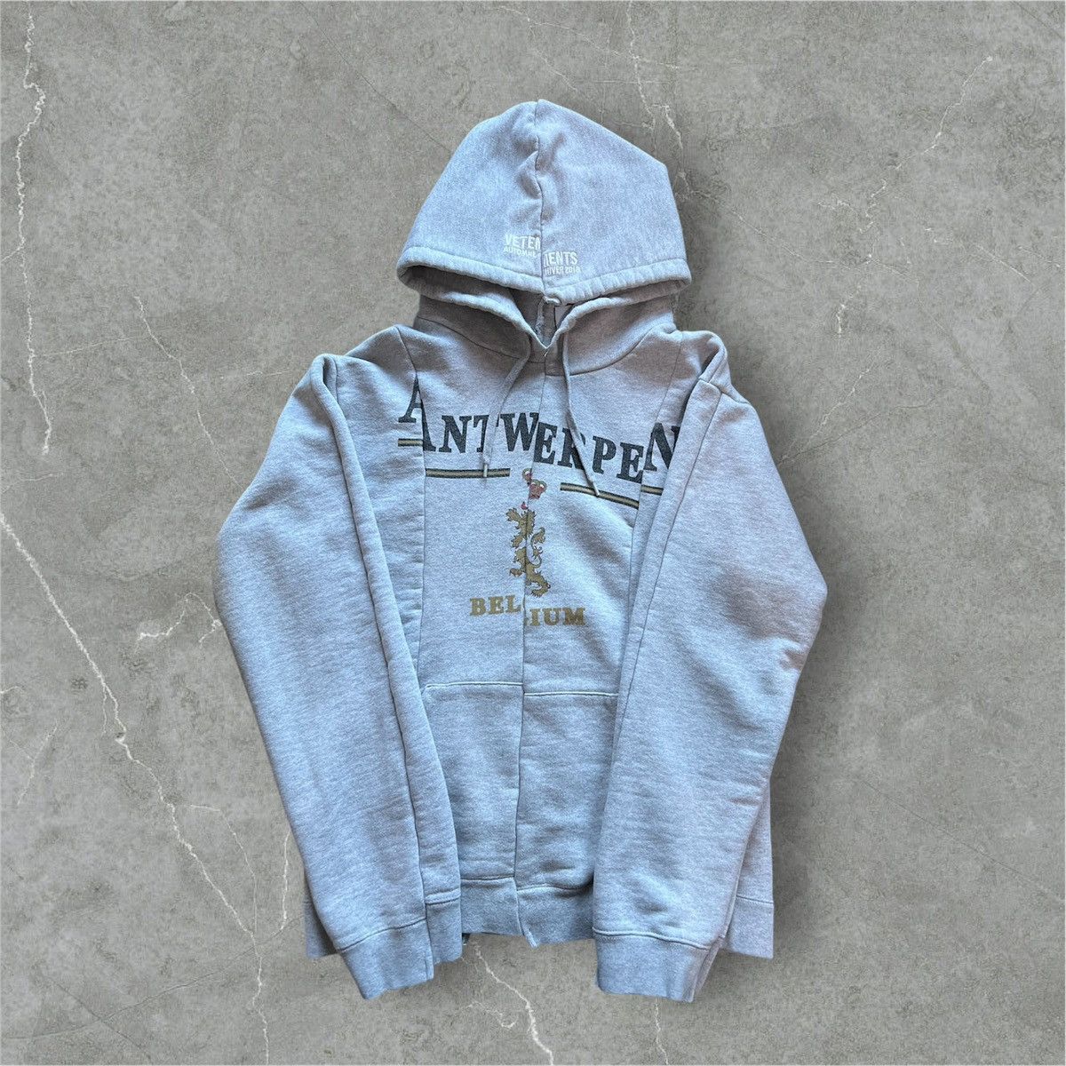 Vetements Antwerpen Reconstructed Hoodie Gray