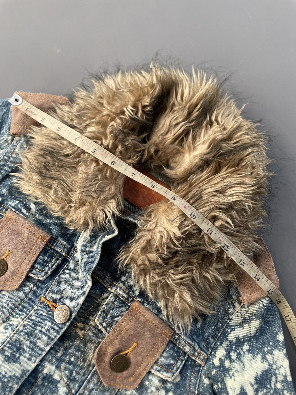 Yasuyuki Ishii Japanese Glad News Acidwash Faux Fur Lgb Style Size US XS / EU 42 / 0 - 13 Thumbnail