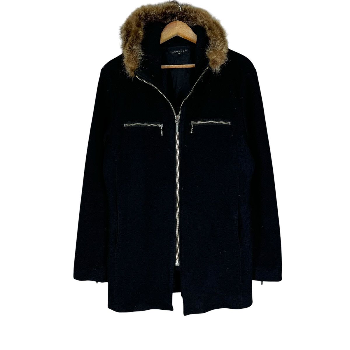If Six Was Nine ☀️REDMOON FUR HOODIE CROSS ZIP JACKET LIKE 14TH ADDICTION Size US M / EU 48-50 / 2 - 2 Thumbnail