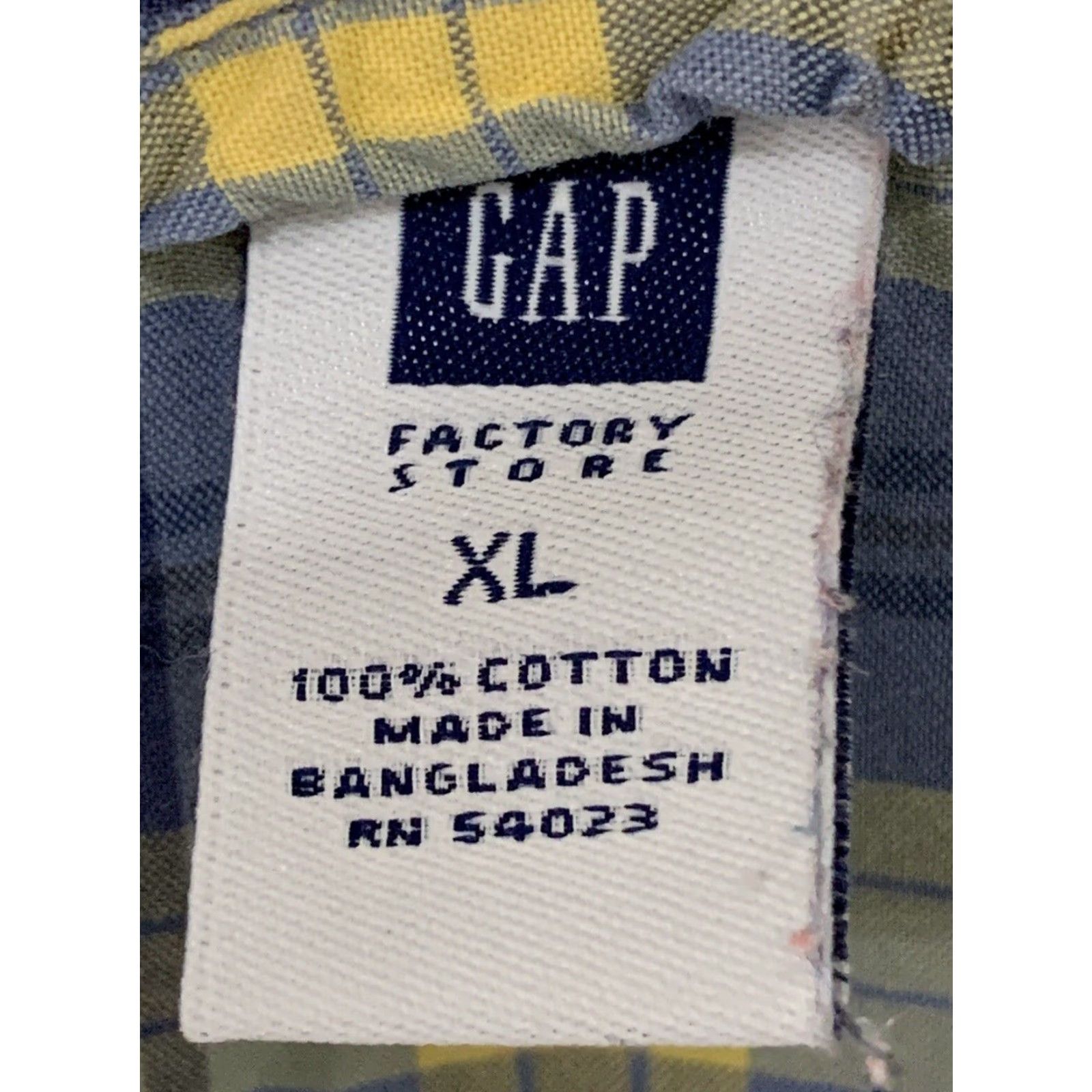 Gap Gap Factory Store Mens Plaid Shirt XLarge Extra Large Western Pearl Snaps Size US XL / EU 56 / 4 - 4 Thumbnail