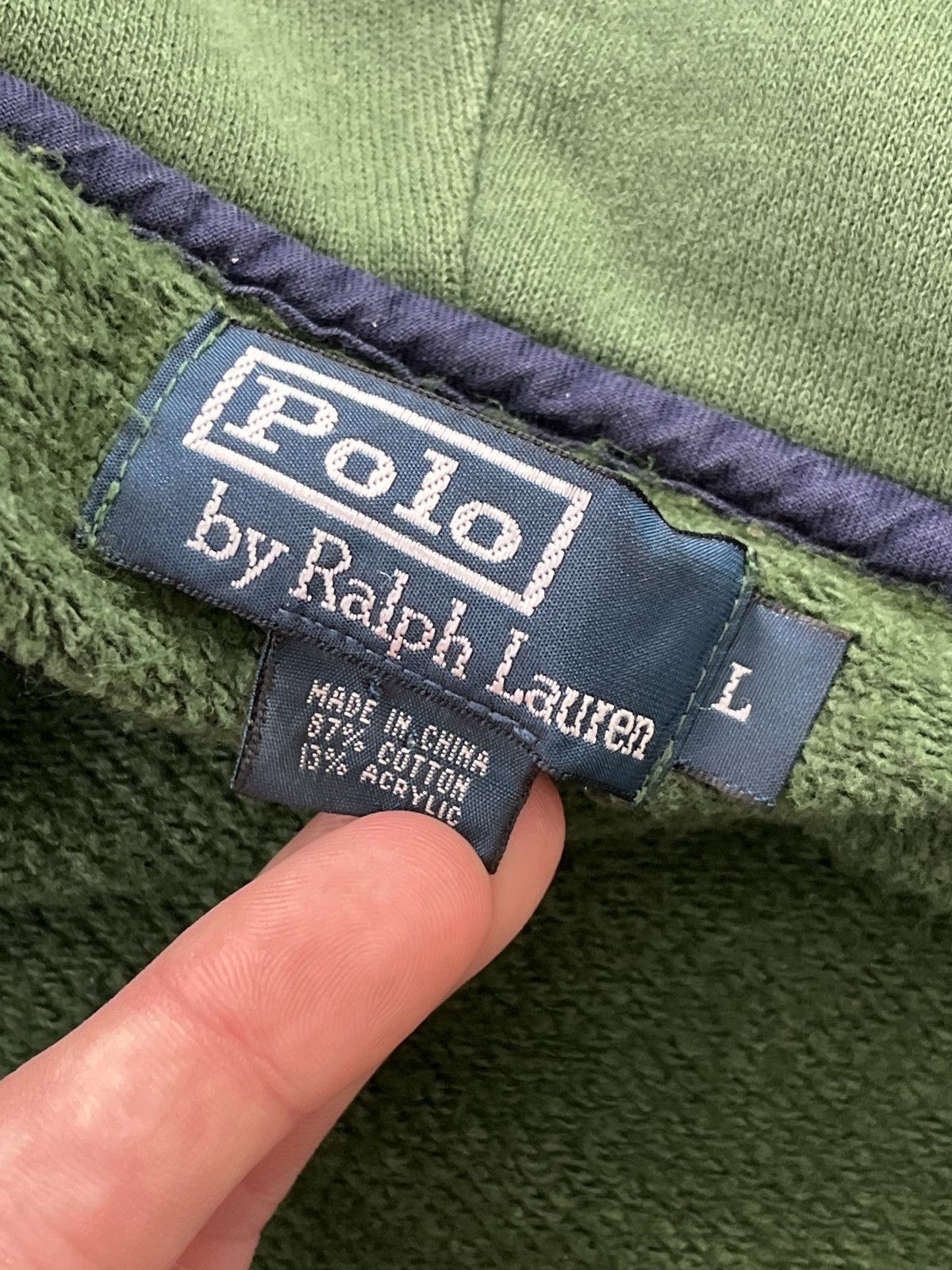 Ralph Lauren Vintage Polo Ralph Lauren Zip Up Hoodie Size US L / EU 52-54 / 3 - 7 Thumbnail