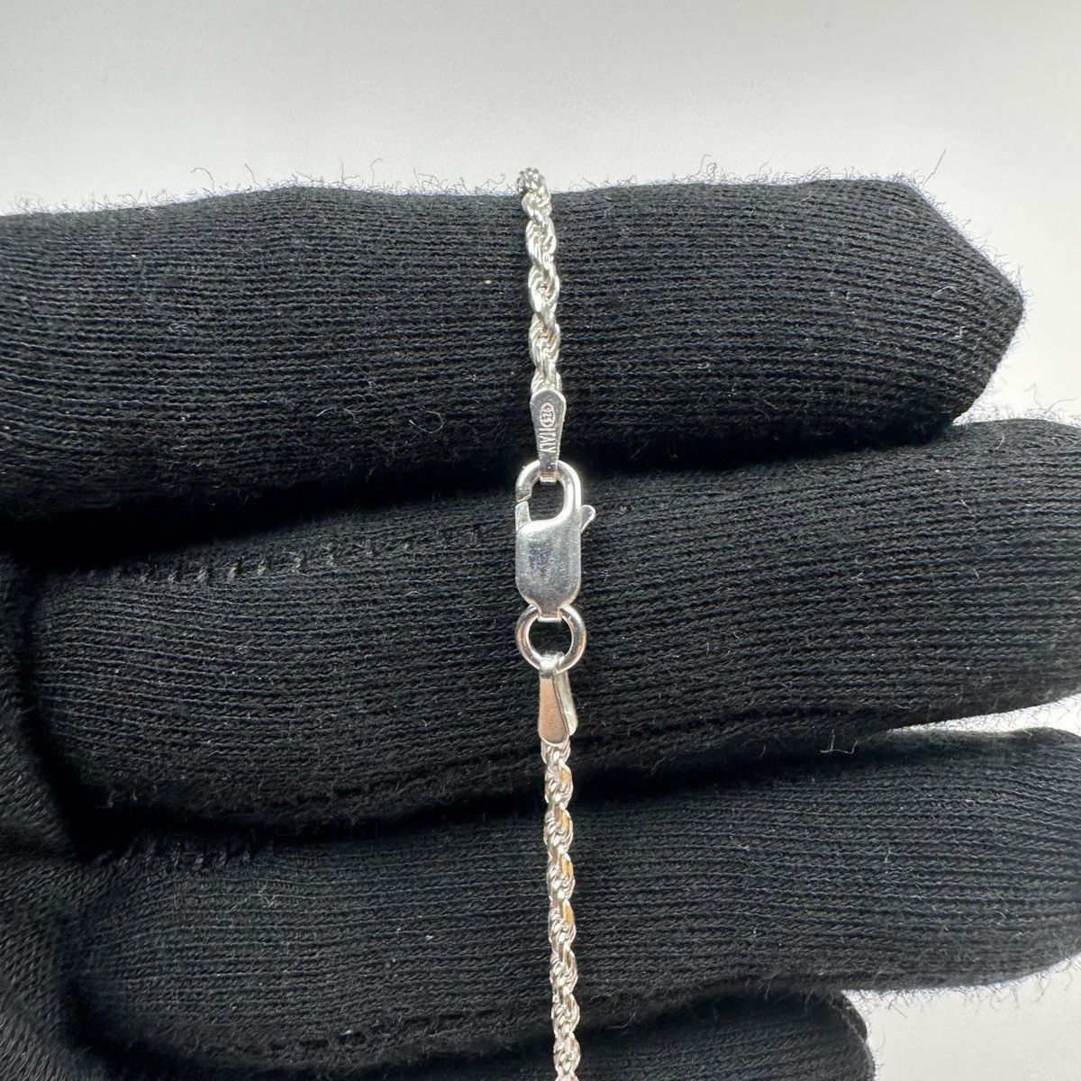 Jewelry Silver Chain Solid .925 Silver Rope Chain 2mm 18 Inches Size ONE SIZE - 5 Thumbnail