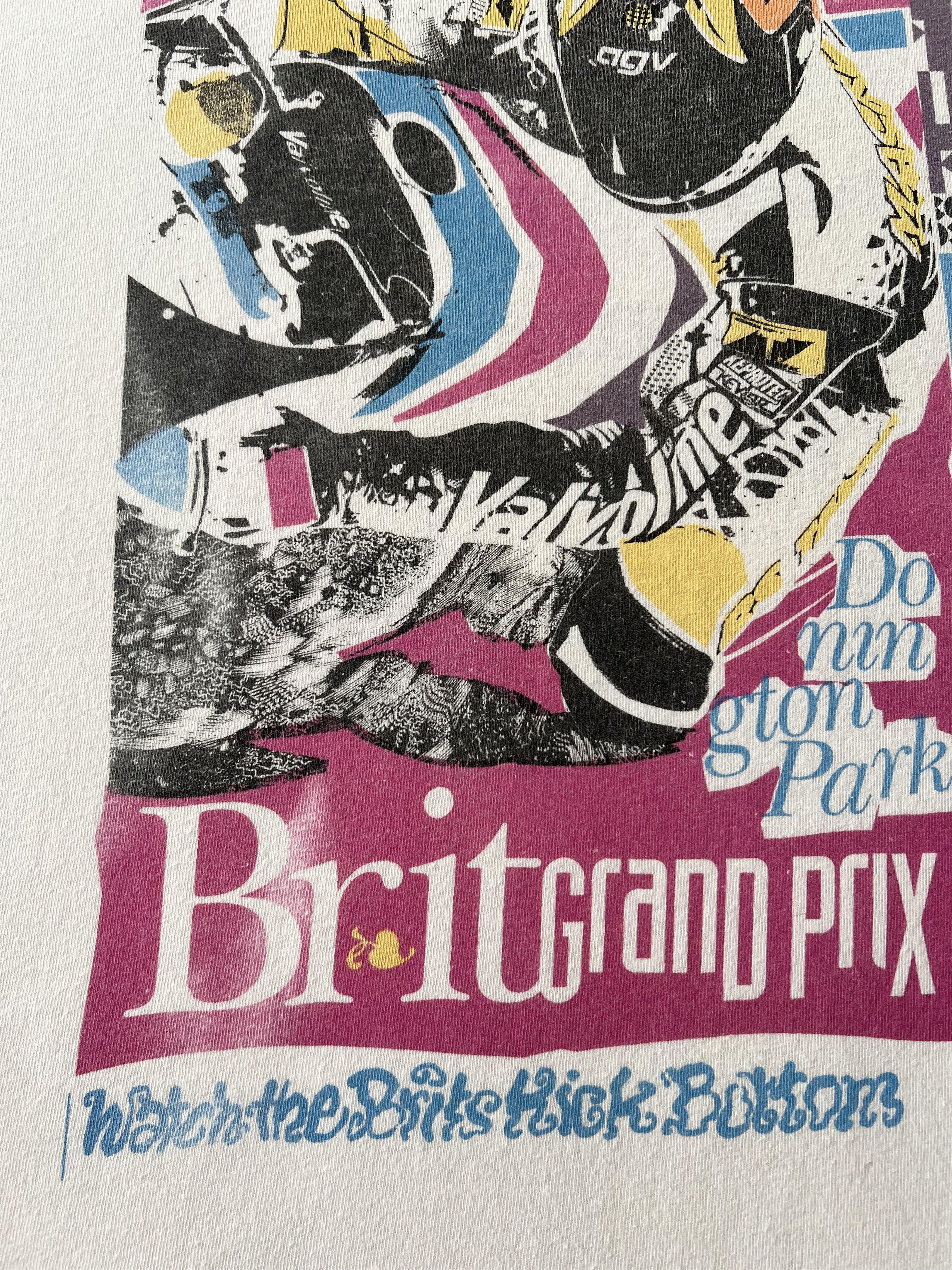 Vintage Vintage 1993 British Grand Prix Niall Mackenzie Yamaha Tee Size US XL / EU 56 / 4 - 4 Thumbnail