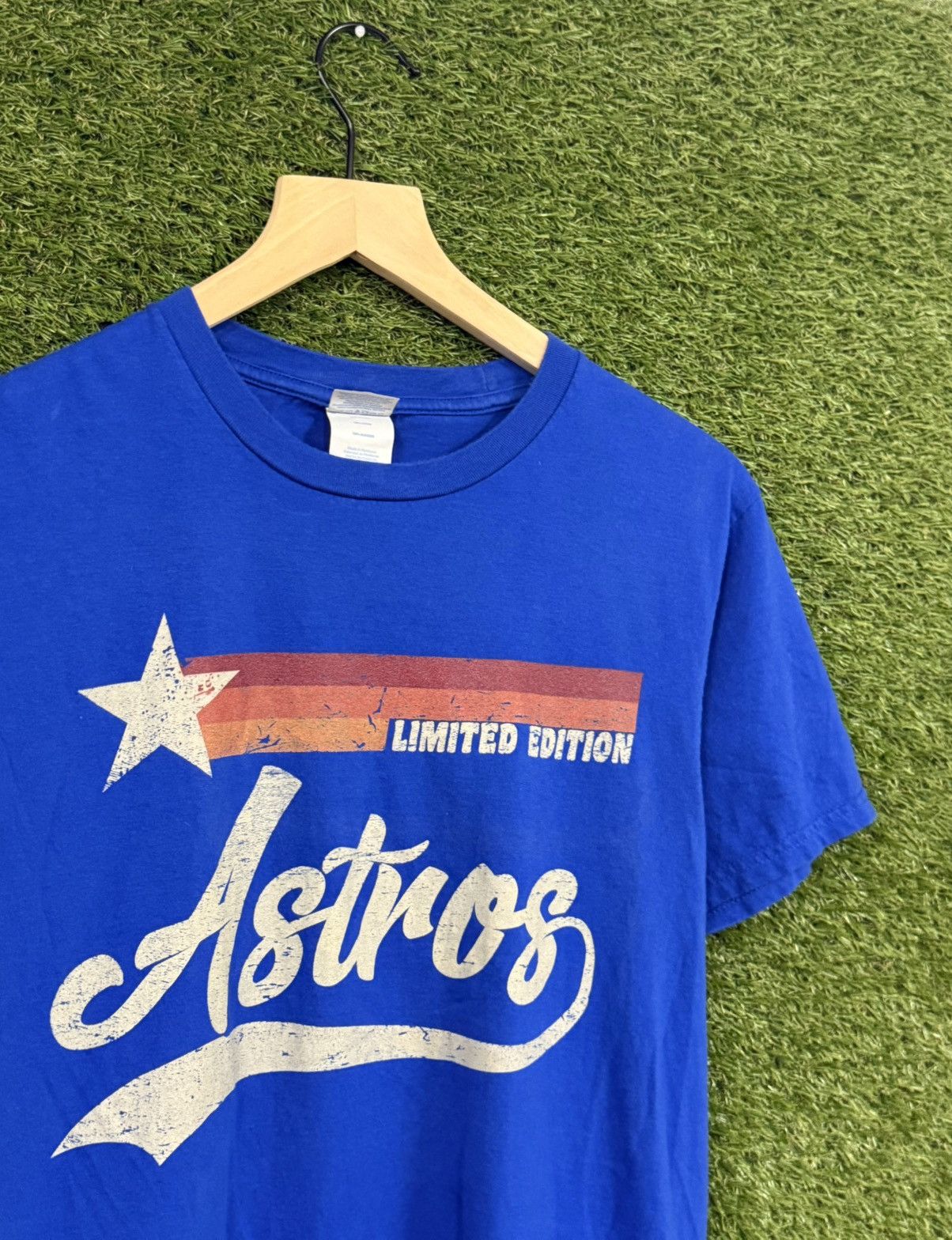 Vintage Vintage Astros Blue Old School Retro Logo Tee Small MLB Size US S / EU 44-46 / 1 - 2 Thumbnail