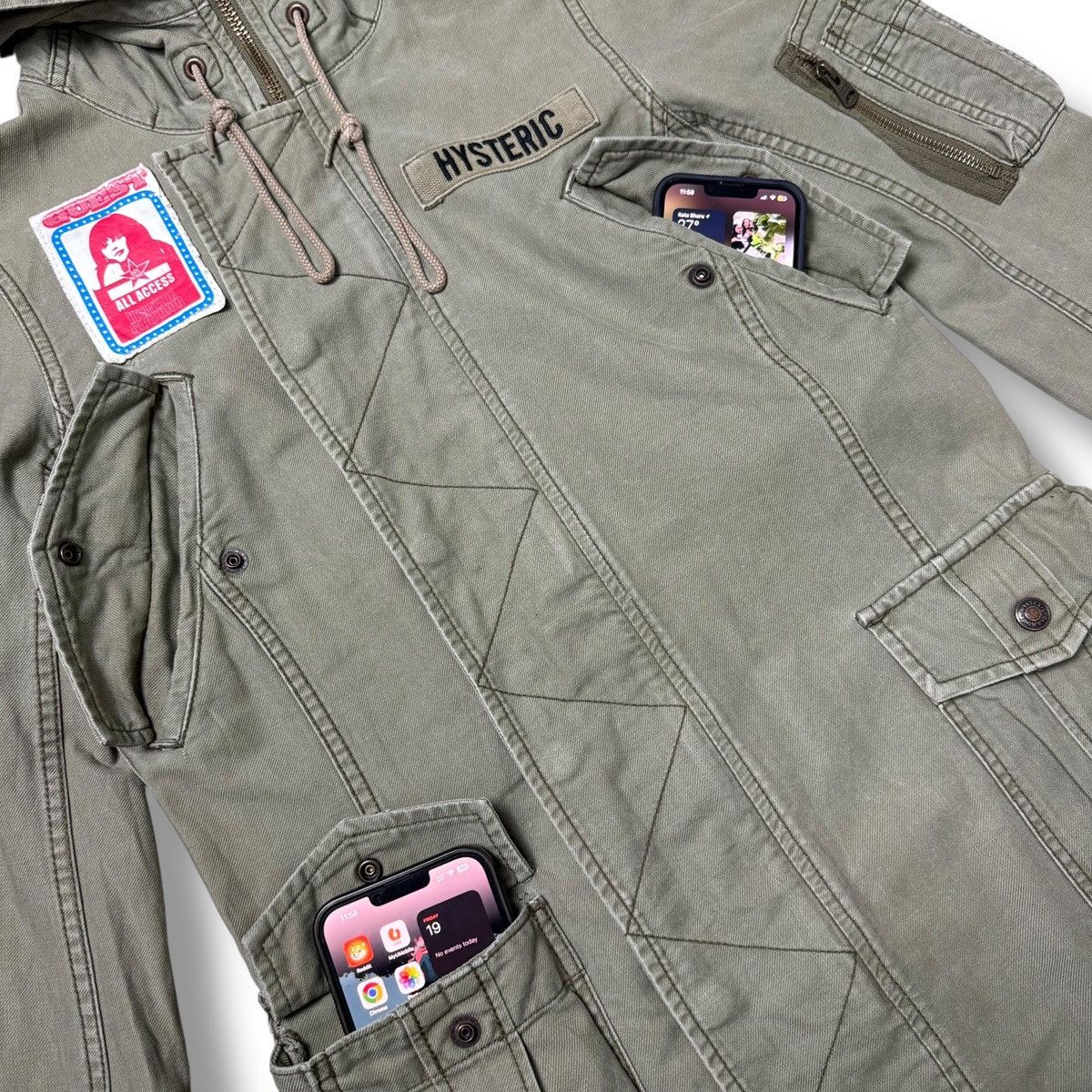 Hysteric Glamour Hysteric Glamour Multi Pocket Tactical Zipper Parka Jacket Size US M / EU 48-50 / 2 - 8 Thumbnail