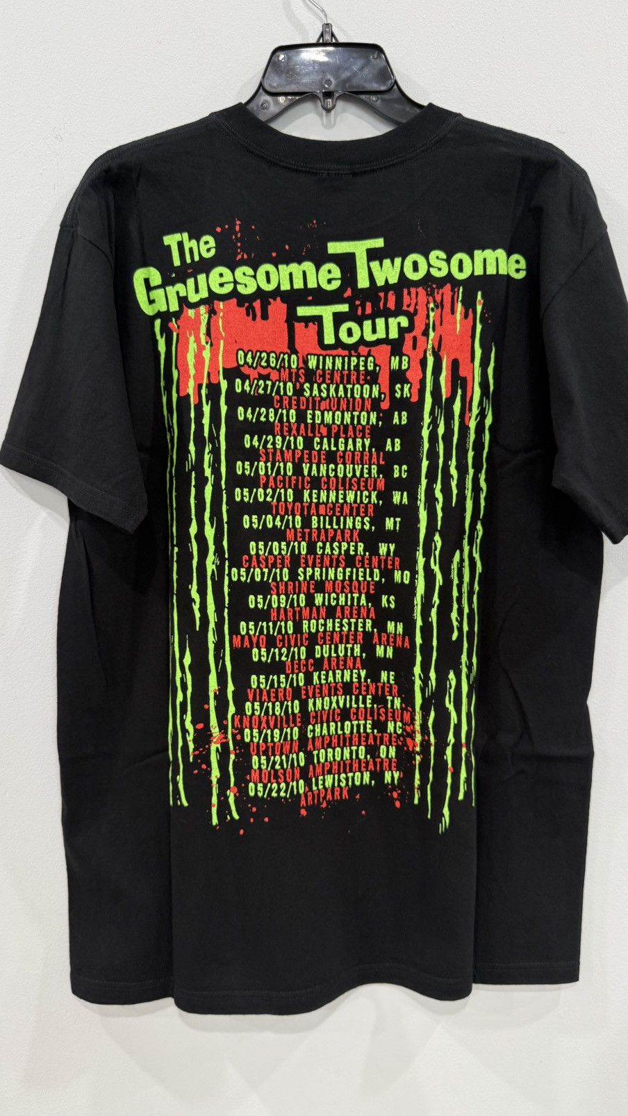 Band Tees 2010 ROB ZOMBIE/ALICE COOPER, THE GRUSOME TWOSOME Tour Tee Size US L / EU 52-54 / 3 - 3 Thumbnail