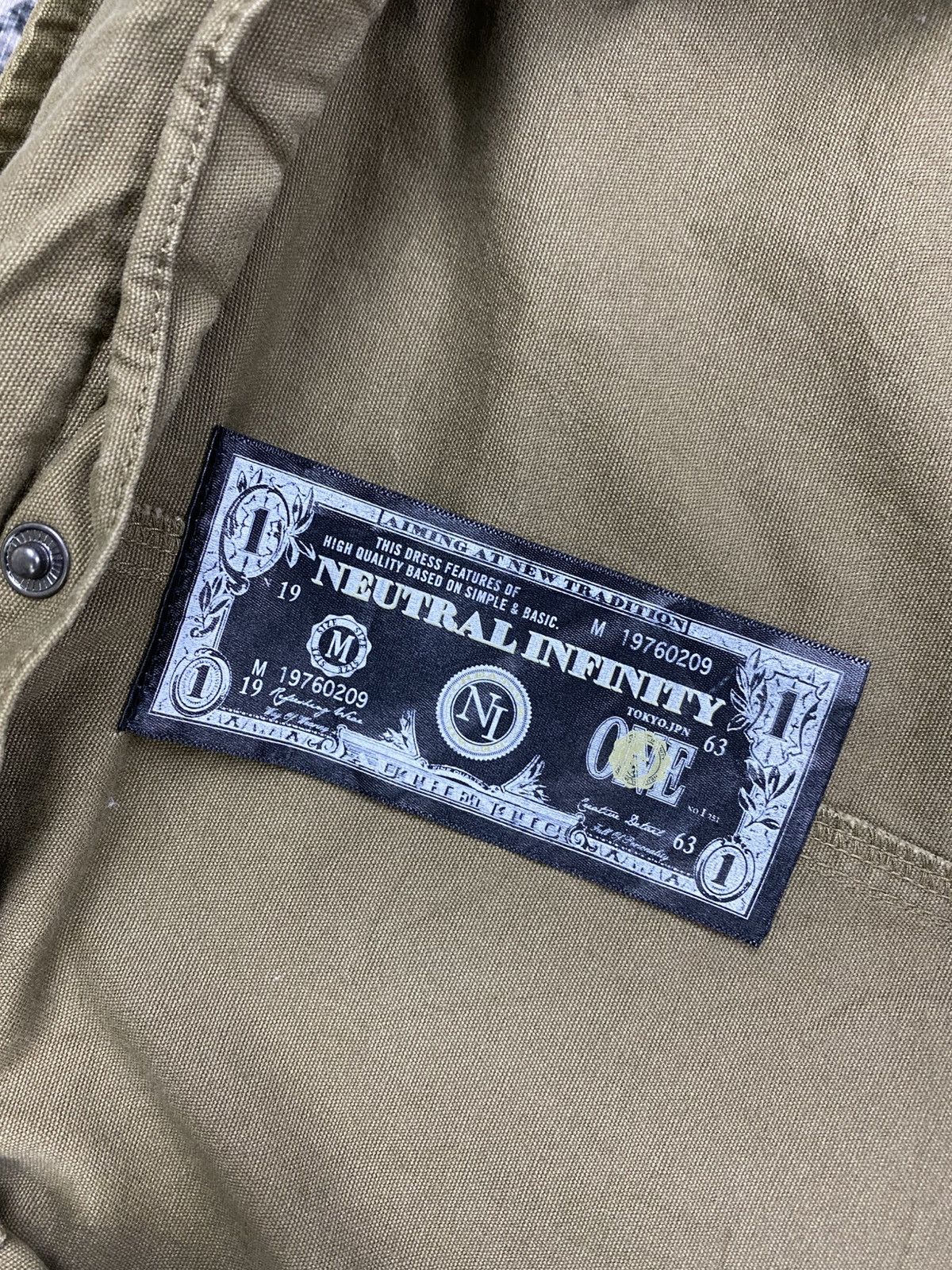 Japanese Brand Vtg Neutral Infinity Stand Collar Multipocket Field Jacket Size US M / EU 48-50 / 2 - 10 Thumbnail