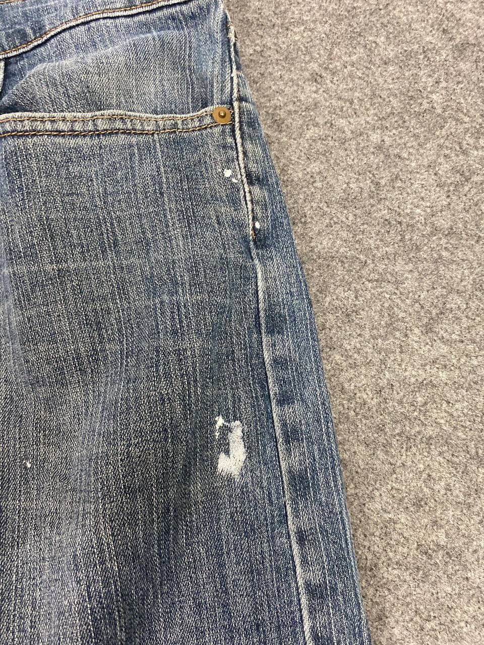 Levi's vintage levis 514 distressed denim nice design Size US 35 - 9 Thumbnail