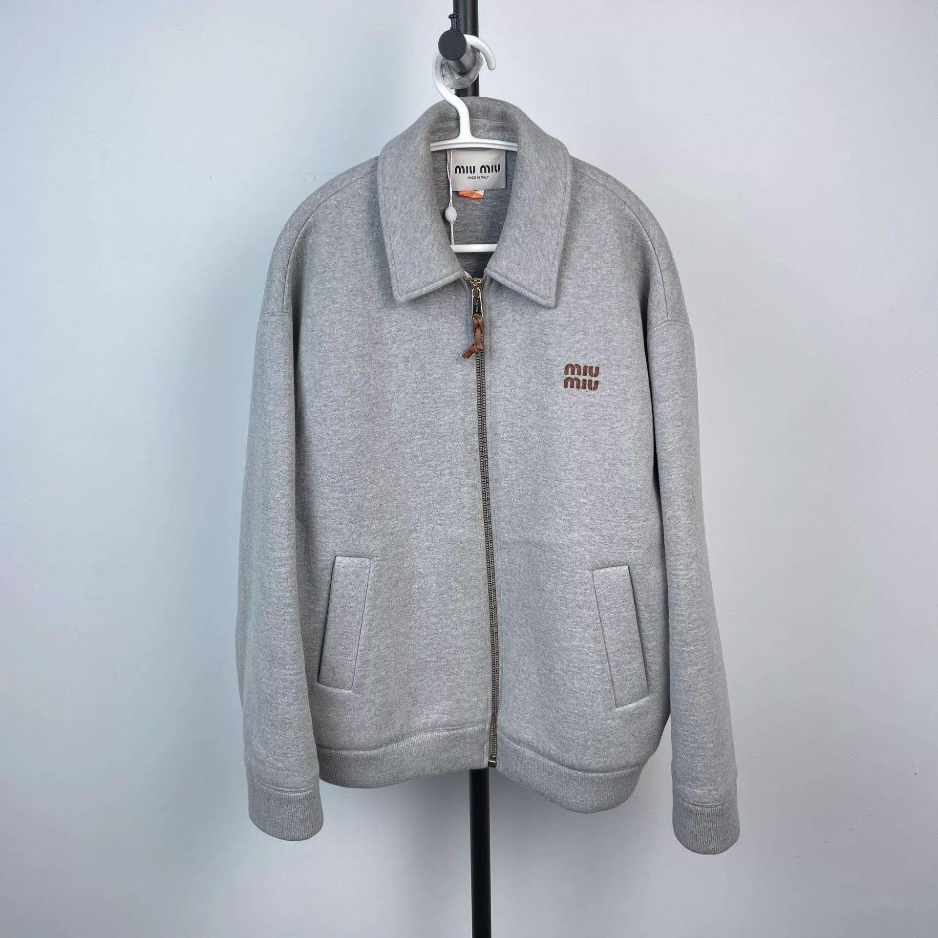 Miu Miu MIU MIU women's gray jacket 38 Size XS / US 0-2 / IT 36-38 - 1 Thumbnail