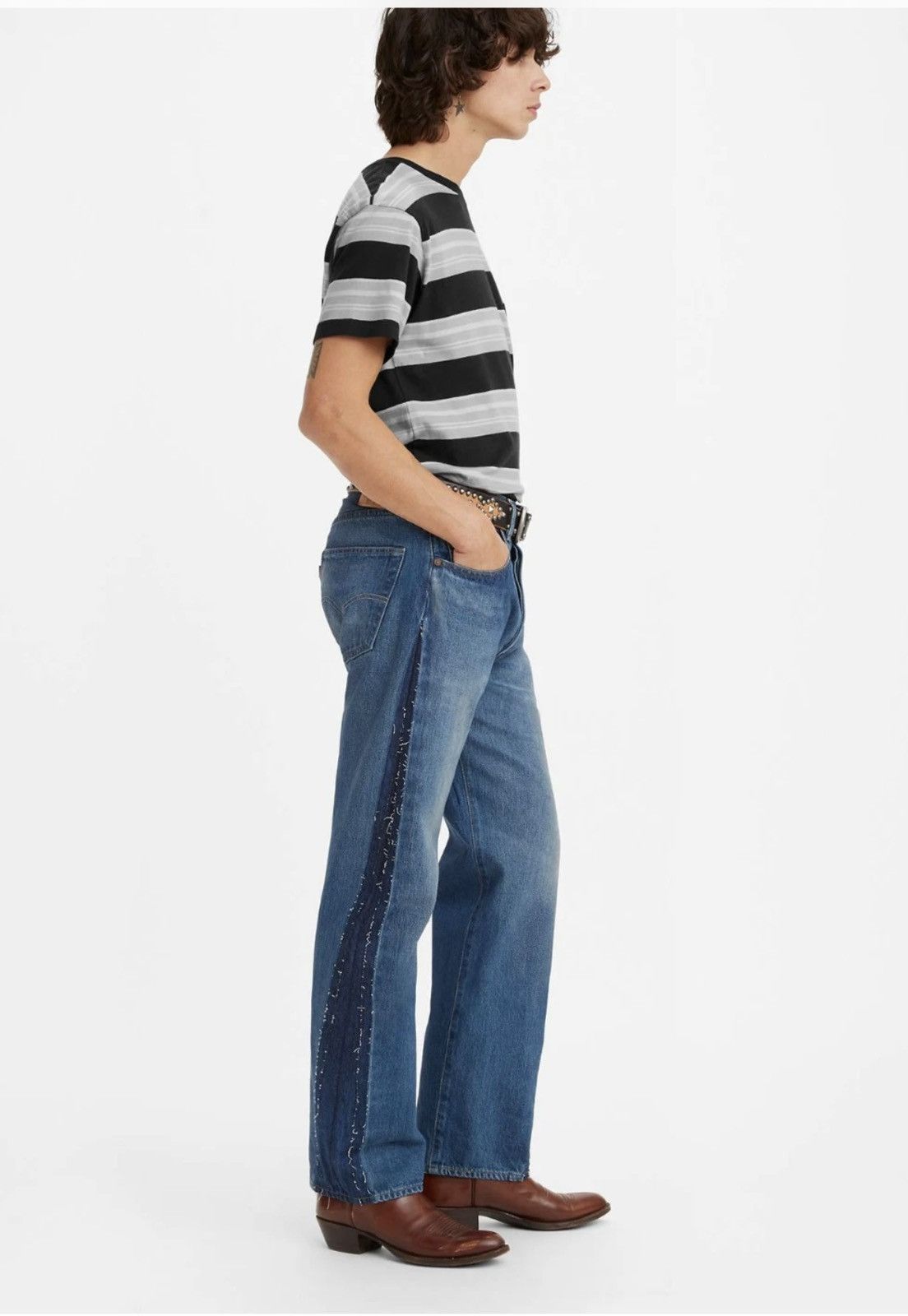 Levi's Vintage Clothing Rare Levis 501xx 1955 Selvedge 32x32 LVC Vintage Big E Size US 32 / EU 48 - 15 Thumbnail