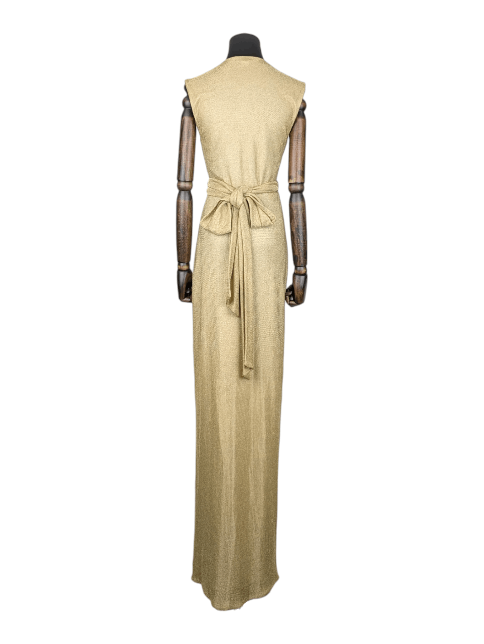 Diane von Furstenberg Diane Von Furstenberg Gold Glittering Maxi Dress Size XS / US 0-2 / IT 36-38 - 2 Thumbnail