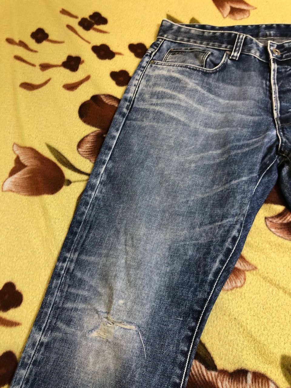 G-Star G-STAR RAW 3301 Slim Pants Jeans Distressed Faded Size US 32 / EU 48 - 8 Thumbnail
