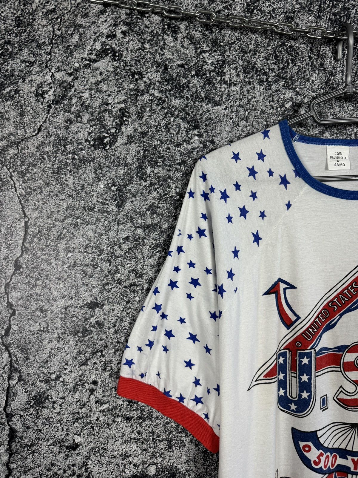 Vintage USA 500 Years Vintage T-Shirt Flag America Size XL Size US XL / EU 56 / 4 - 3 Thumbnail