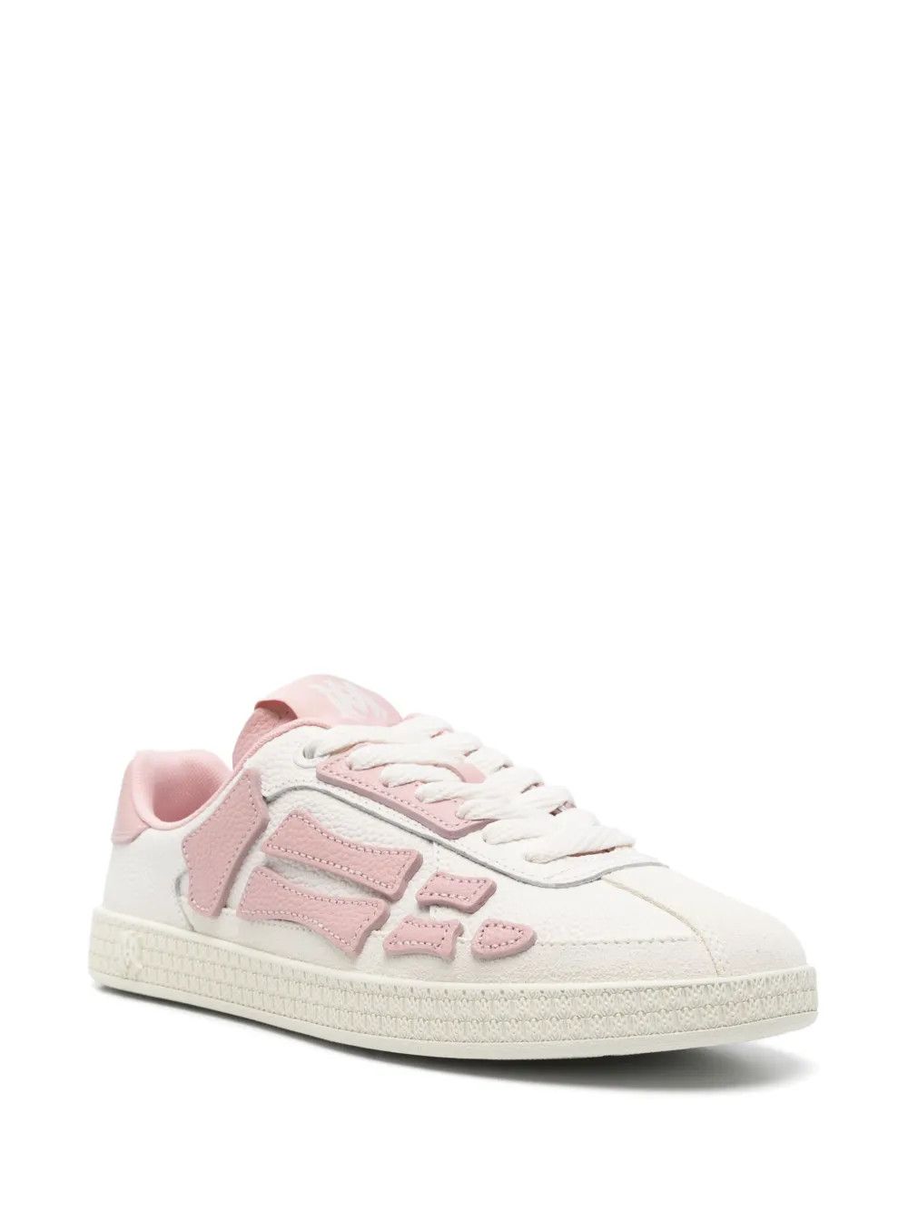 Amiri o1s1wg110326 Pacific Bones Sneakers in White/Pink Size US 7 / IT 37 - 2 Thumbnail