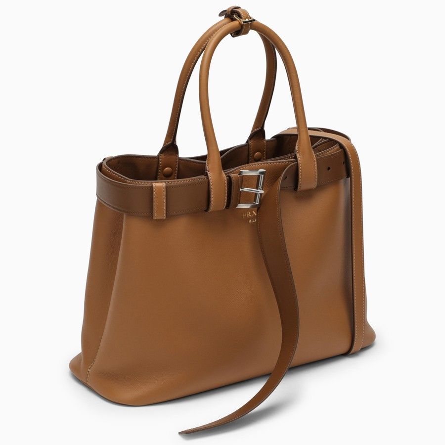 Prada o1d2blof0924 Size : OS / Leather Handbag In Brown Size ONE SIZE - 2 Thumbnail