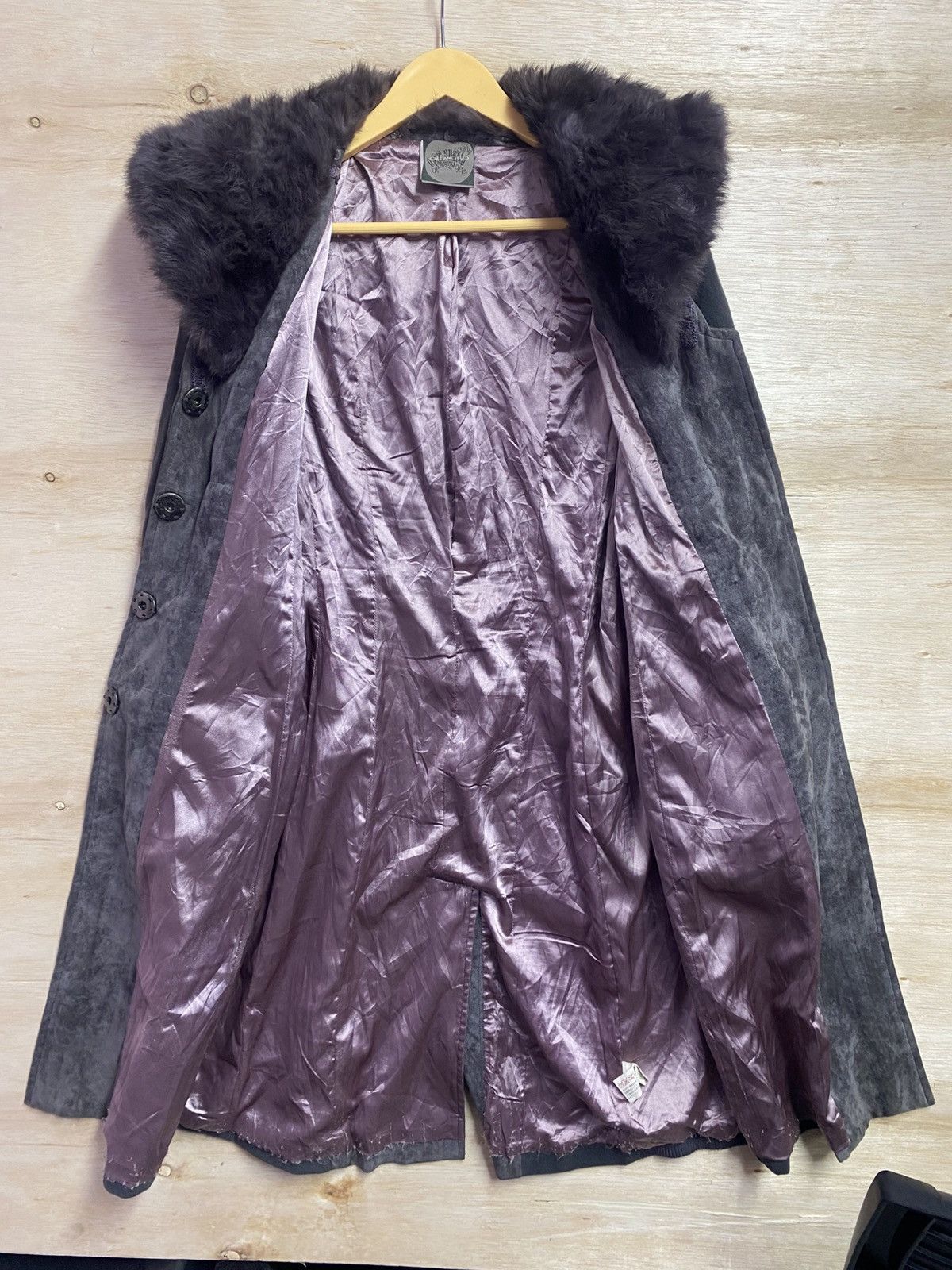 14th Addiction Ozz Angelo Fur and Metal Decoration Punk Jacket racoon Size ONE SIZE - 11 Thumbnail
