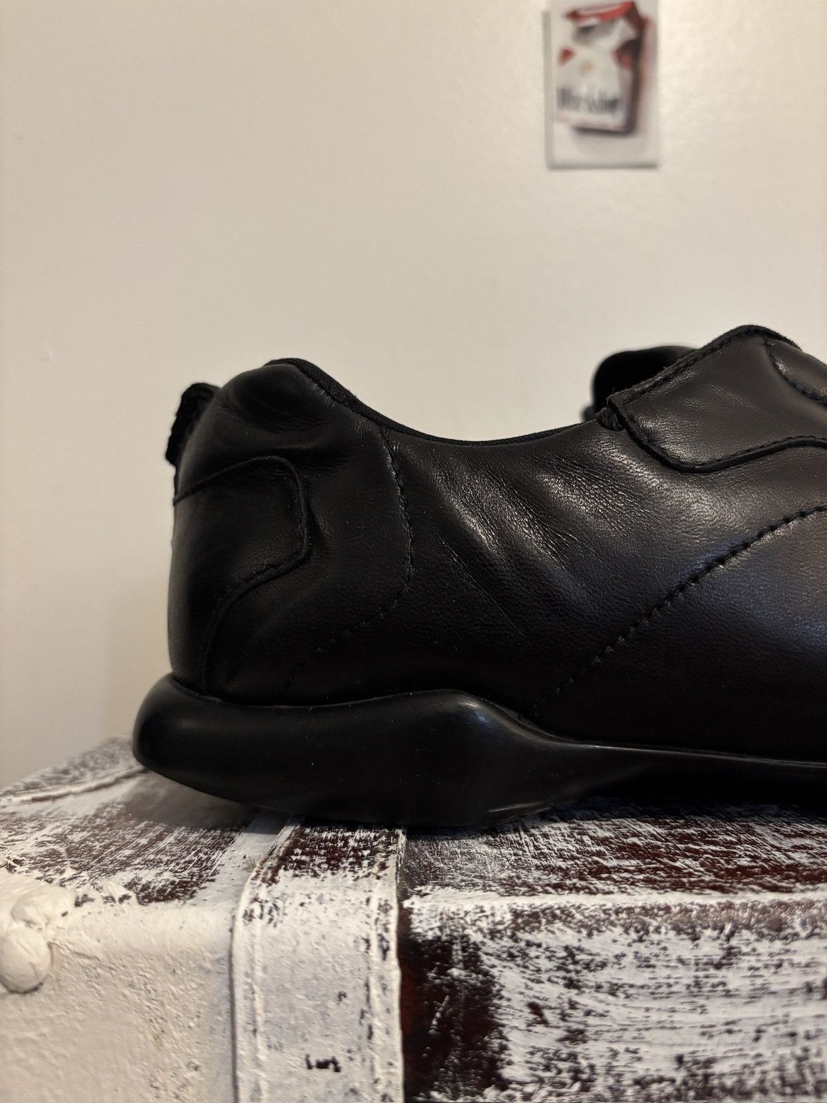 Prada Prada s/s2000 Square Toe Leather Luxury Trainers (damaged) Size US 12 / EU 45 - 10 Thumbnail