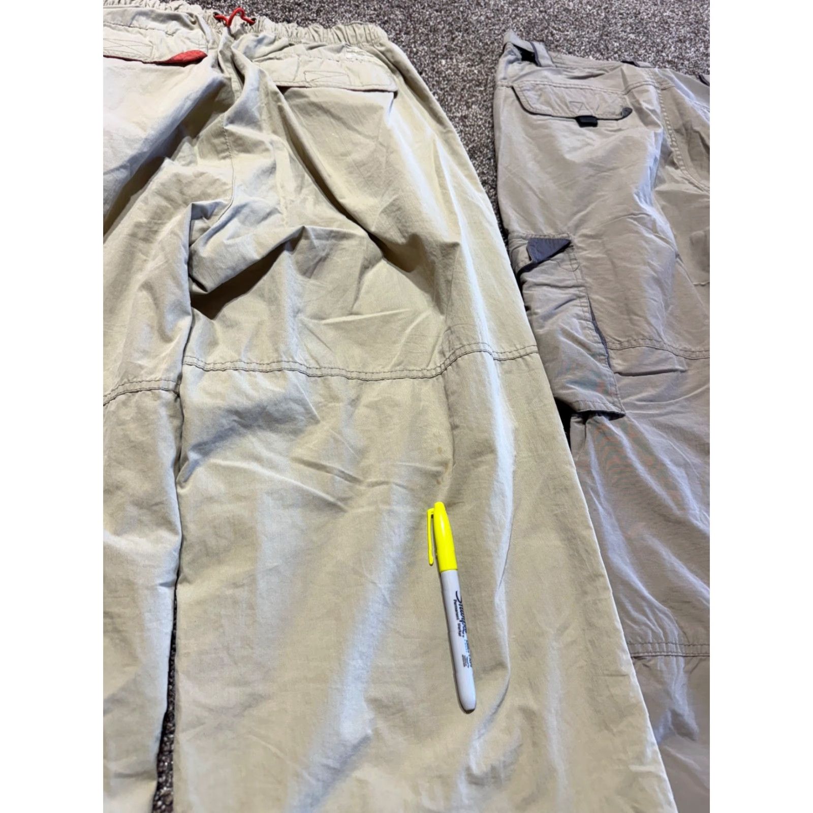 American Eagle Outfitters American Eagle Outfitters Mens Pants 33 Tan Hiking Cotton Nylon Blend 33X32 Lot OF 2 Size US 33 - 2 Thumbnail