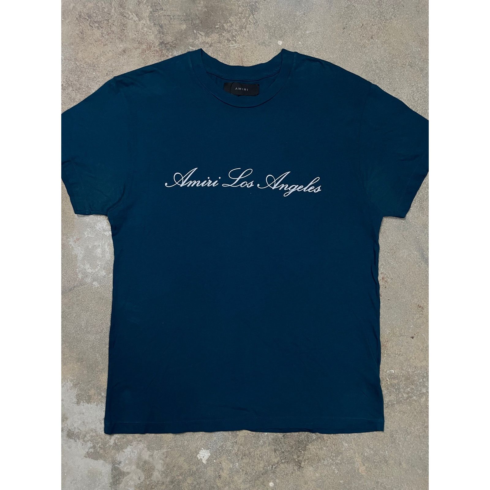 Amiri Amiri Los Angeles Tee Blue XS Used Size US XS / EU 42 / 0 - 1 Thumbnail