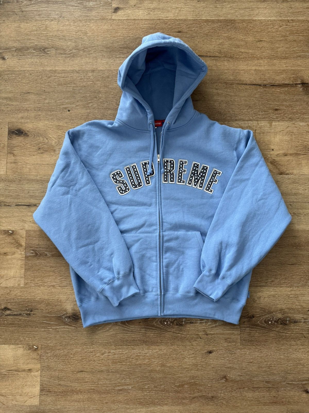 Pre-owned B B Simon X Supreme B.b. Simon Zip Up Hooded Sweatshirt