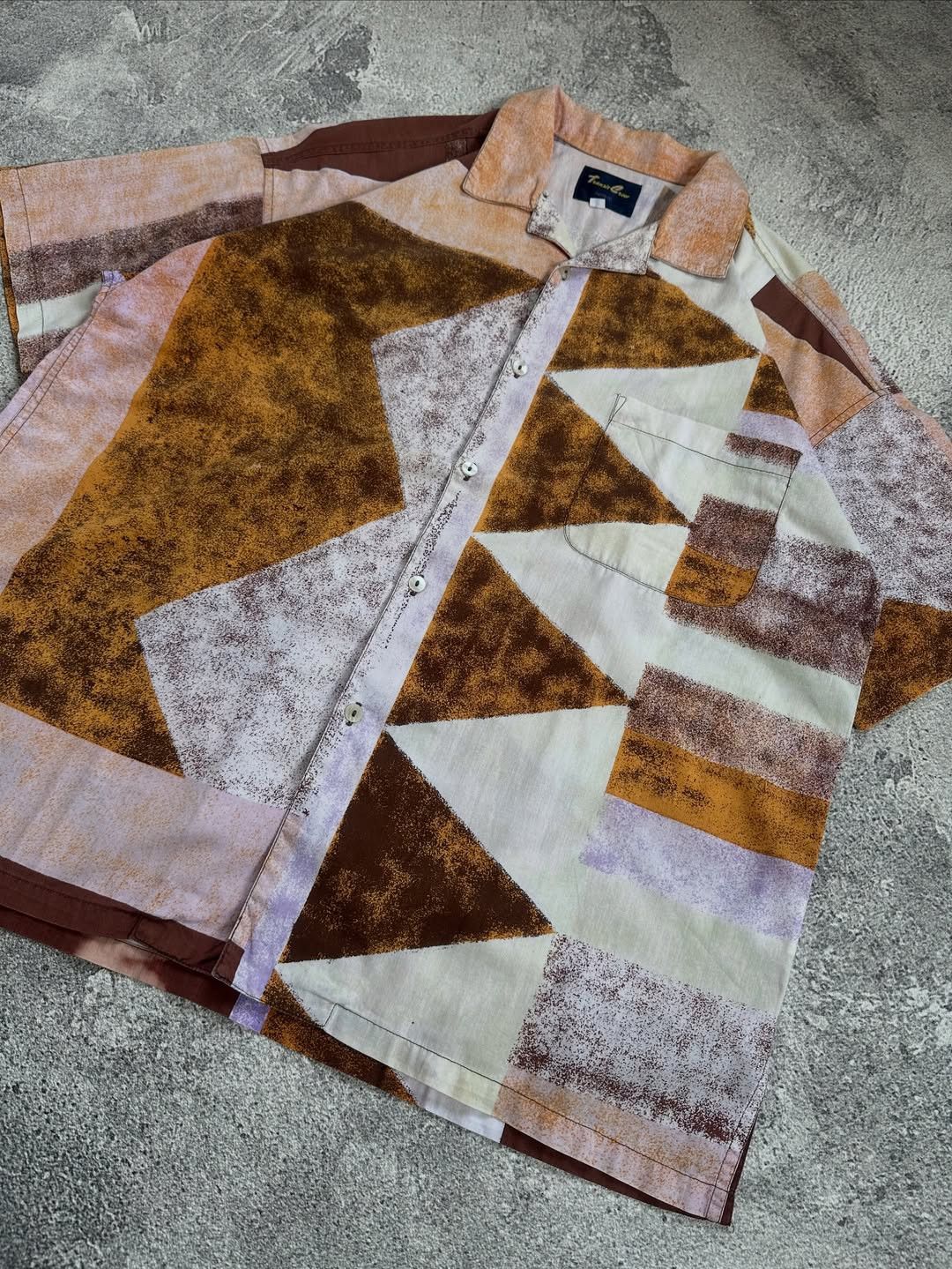 Other Vintage Pattern Summer Shirt (Boxy Cut) Size US L / EU 52-54 / 3 - 3 Thumbnail
