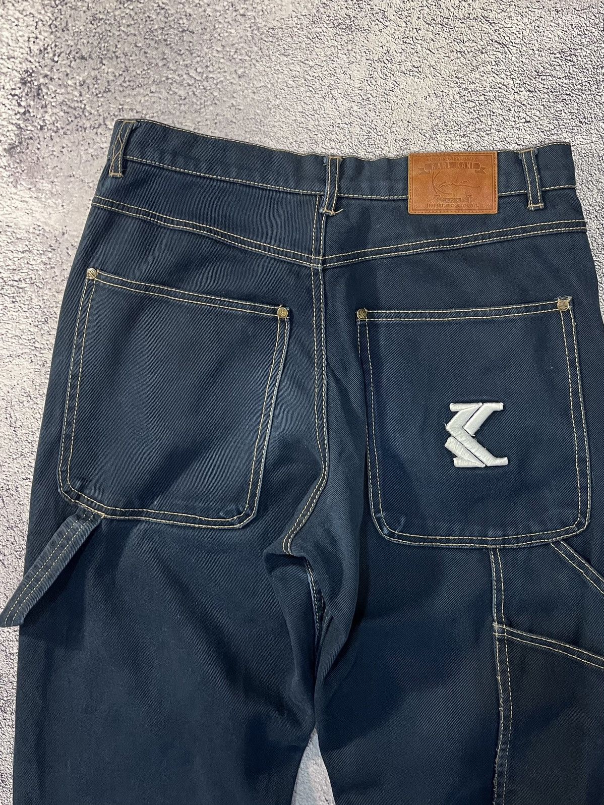 Karl Kani Vintage Karl Kani Carpenter Cargo Jeans Workwear Denim S Y2K Size US 30 / EU 46 - 4 Thumbnail