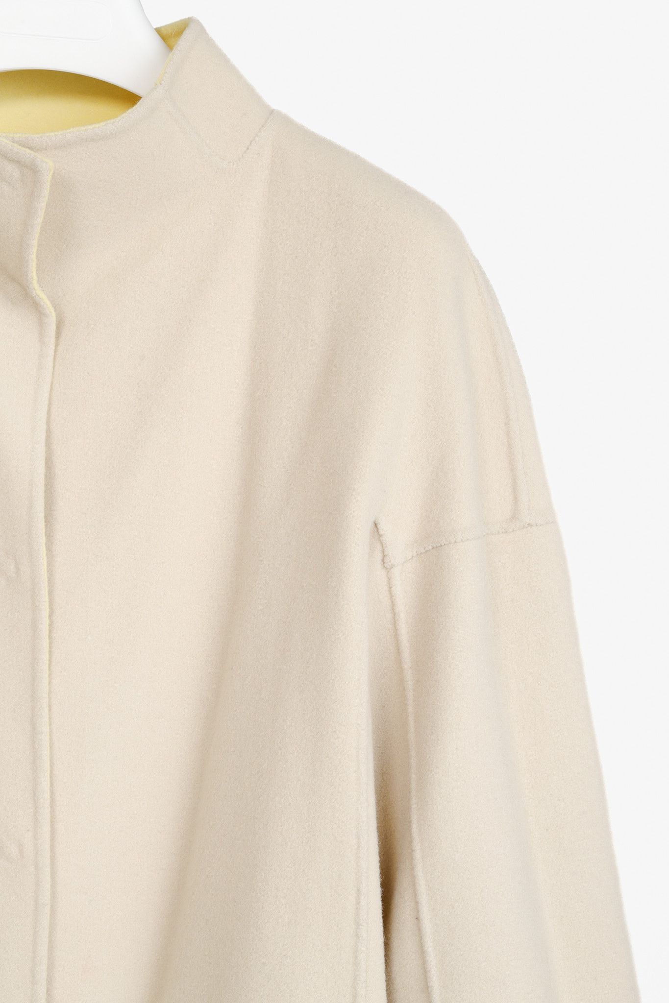 Max Mara Max Mara Weekend Reversible Beige & Yellow Wool-Blend Coat Size XL / US 12-14 / IT 48-50 - 18 Thumbnail