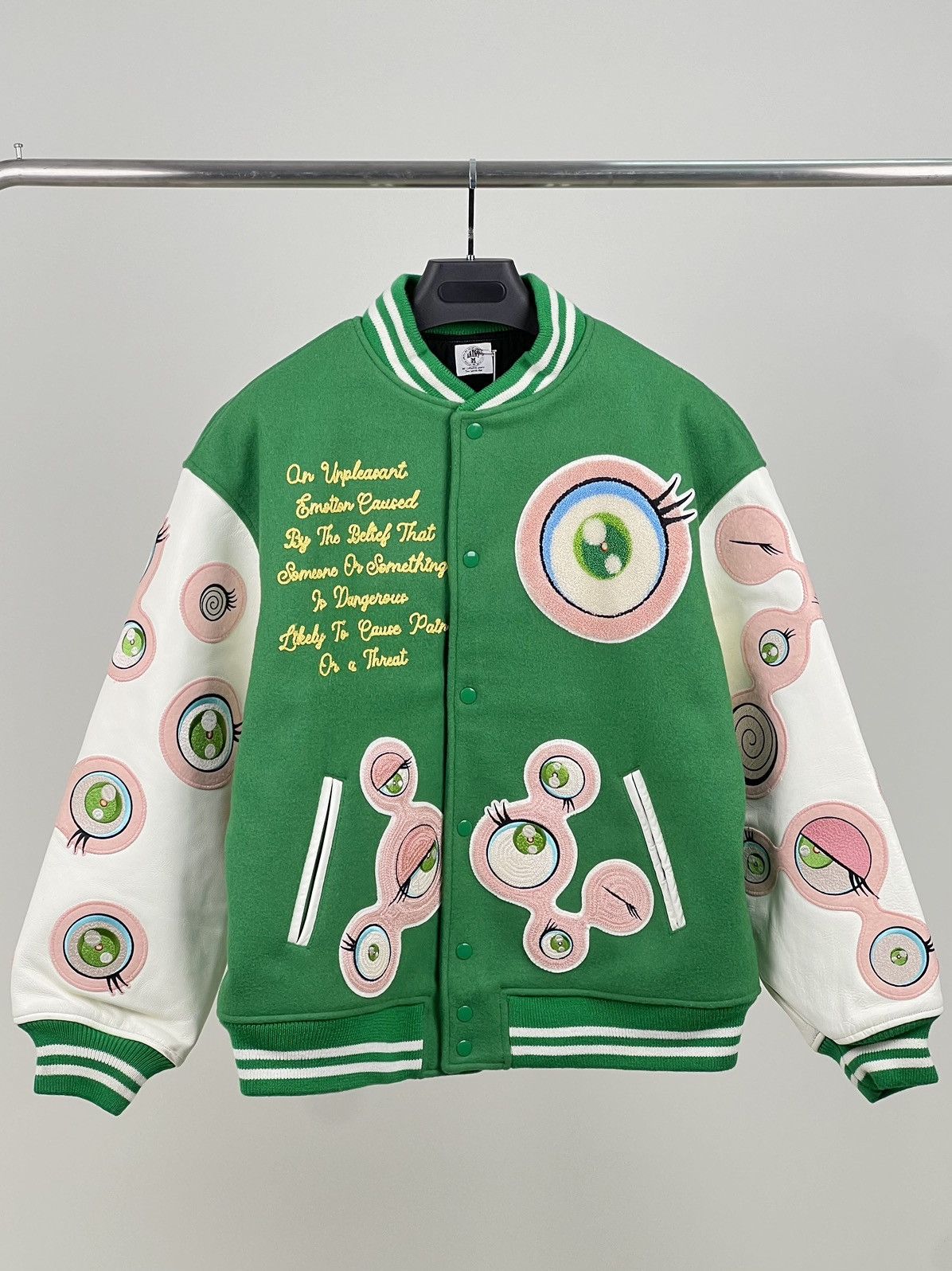 Takashi Murakami Saint Michael takashi murakami varsity jacket xl | Grailed