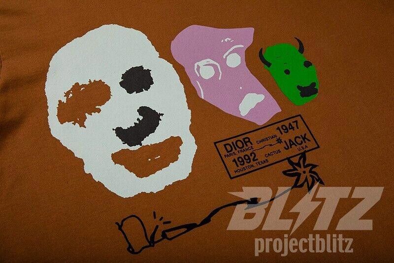 Dior CHRISTIAN DIOR X CACTUS JACK OVERSIZED T-SHIRT XL BROWN Size US XL / EU 56 / 4 - 4 Thumbnail