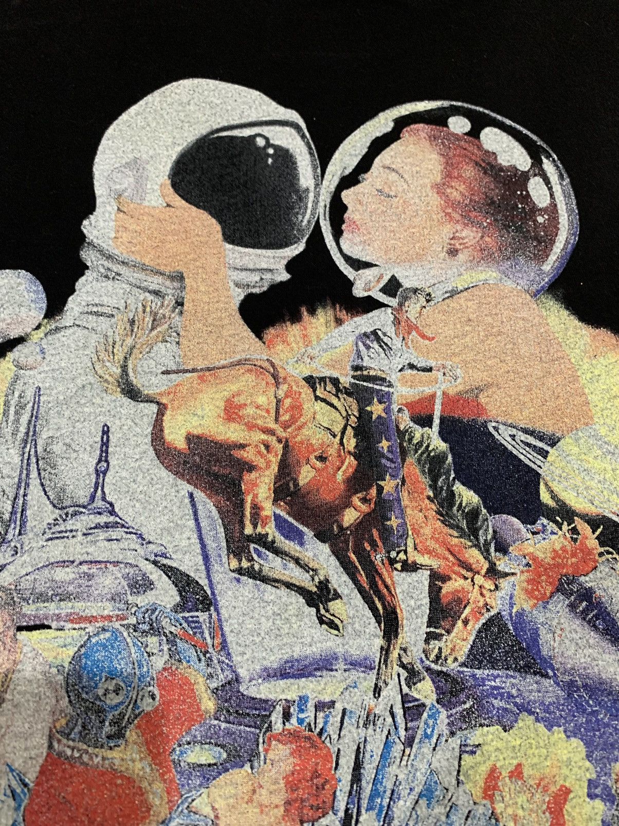 Billionaire Boys Club × Japanese Brand Billionaire Boys Club Bbc Galactic Black Earth Div Tee Size US L / EU 52-54 / 3 - 6 Thumbnail