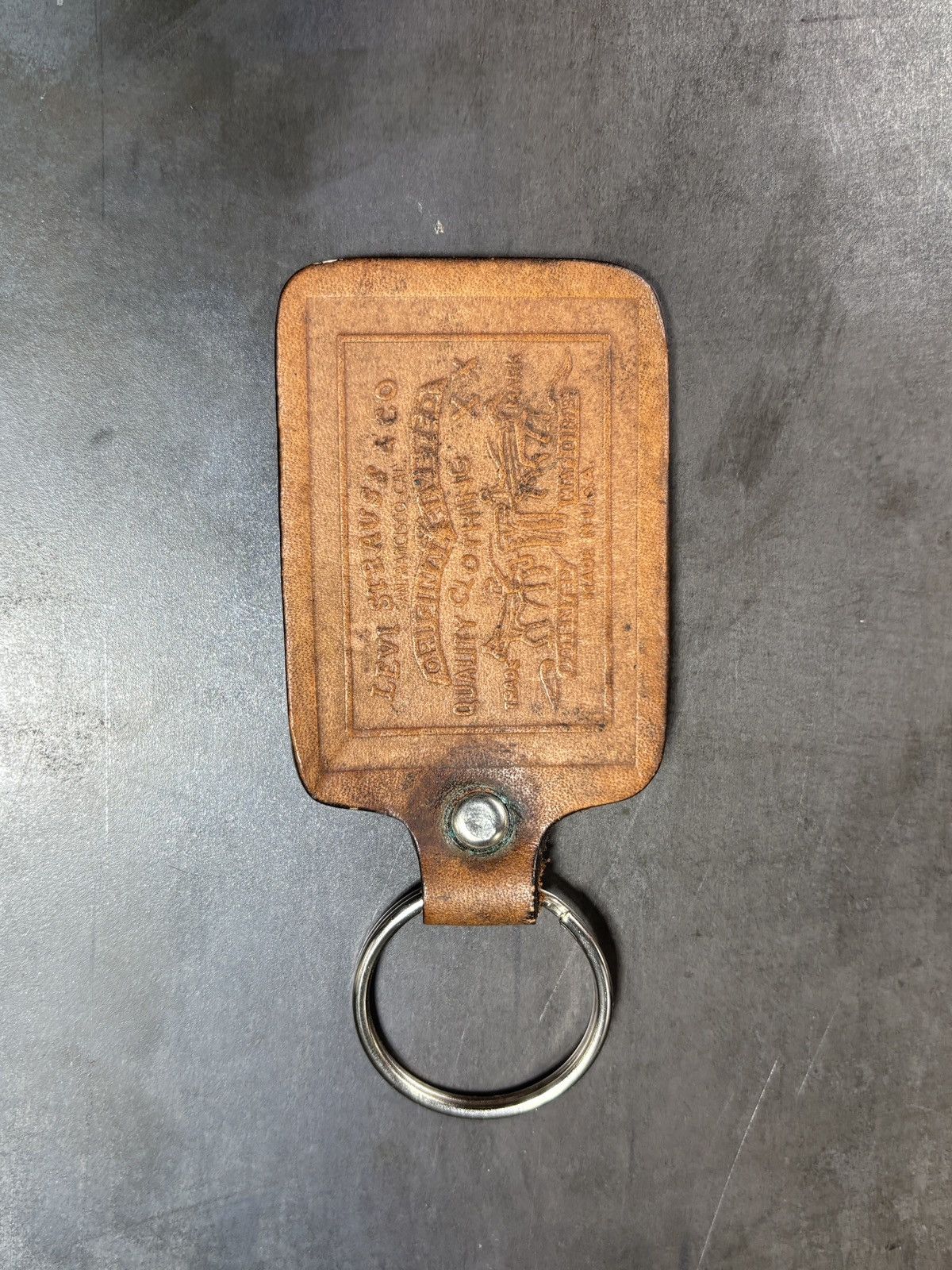 Levi's 1970s Levi's Leather Keychain Vintage Levis Accessories Line Size ONE SIZE - 1 Thumbnail
