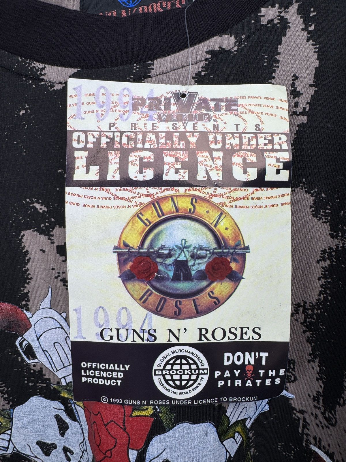 Brockum New Vintage Guns N Roses 1993 Licensed Brockum band T-shirt Size US XL / EU 56 / 4 - 6 Thumbnail