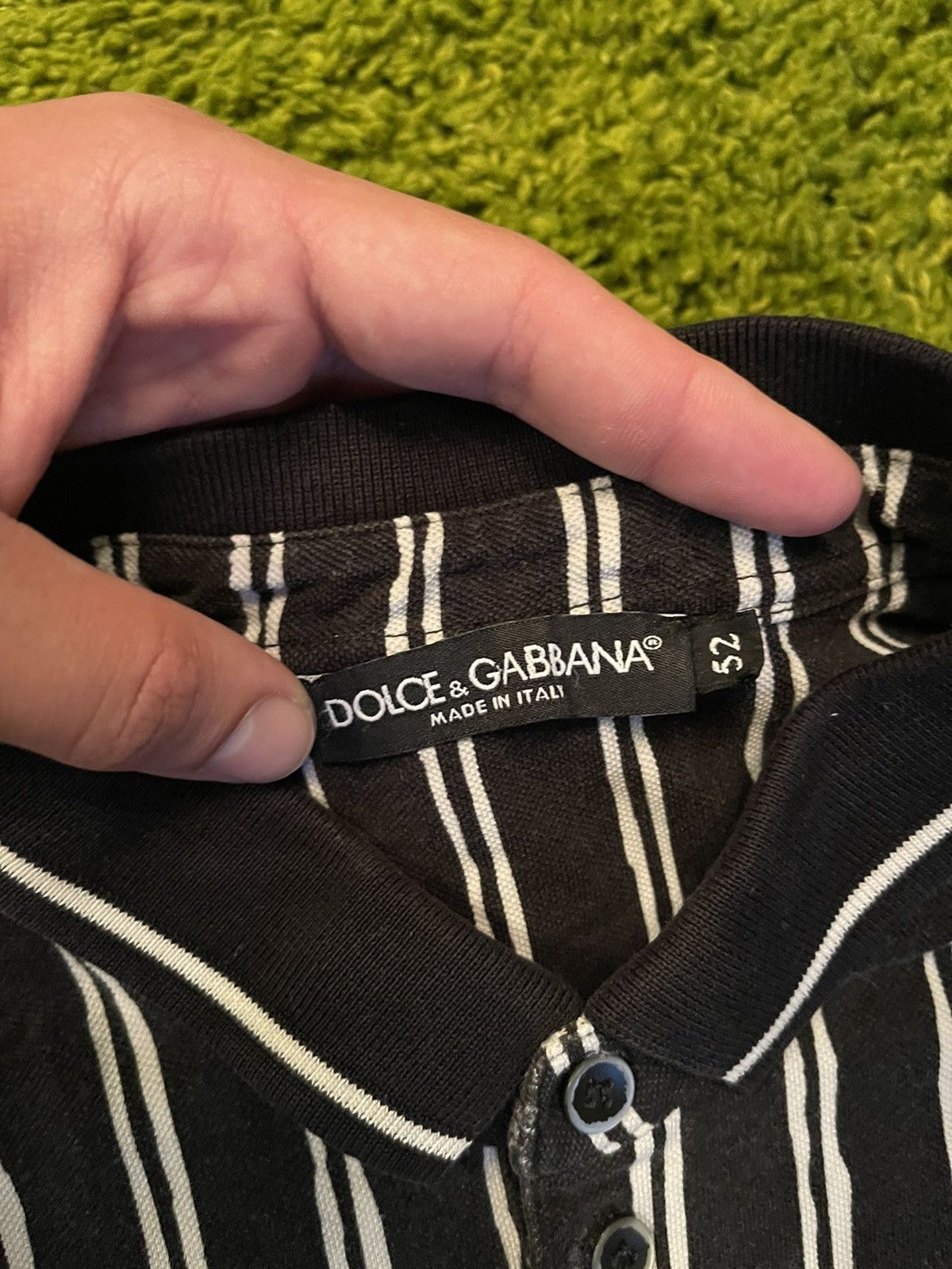 Designer × Dolce & Gabbana Dolce & Gabbana D&G striped polo t-shirt Size US L / EU 52-54 / 3 - 3 Thumbnail