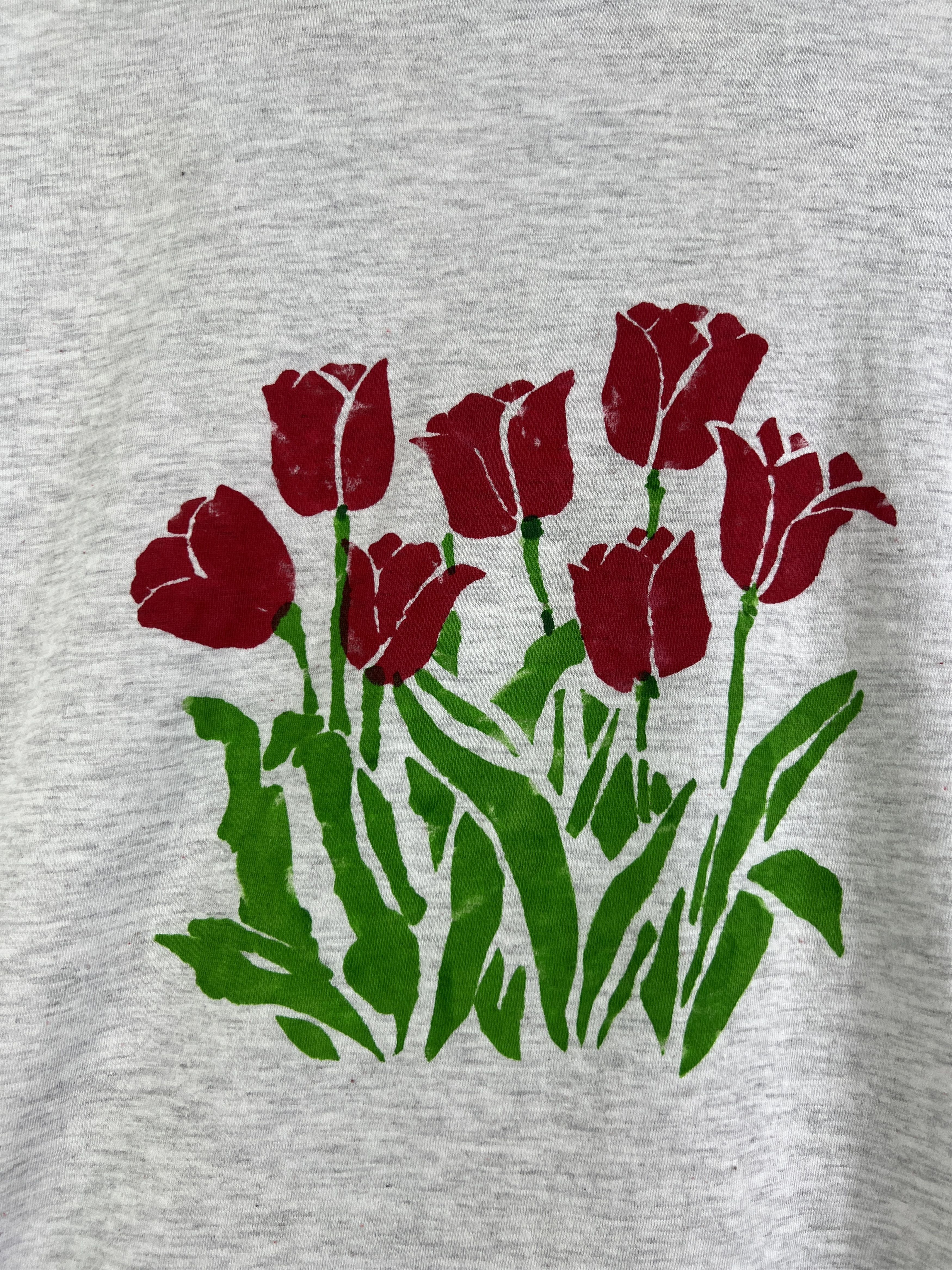 Vintage No.4825 Vintage Tulip Stencil Graphic Tee (S) Size US S / EU 44-46 / 1 - 2 Thumbnail