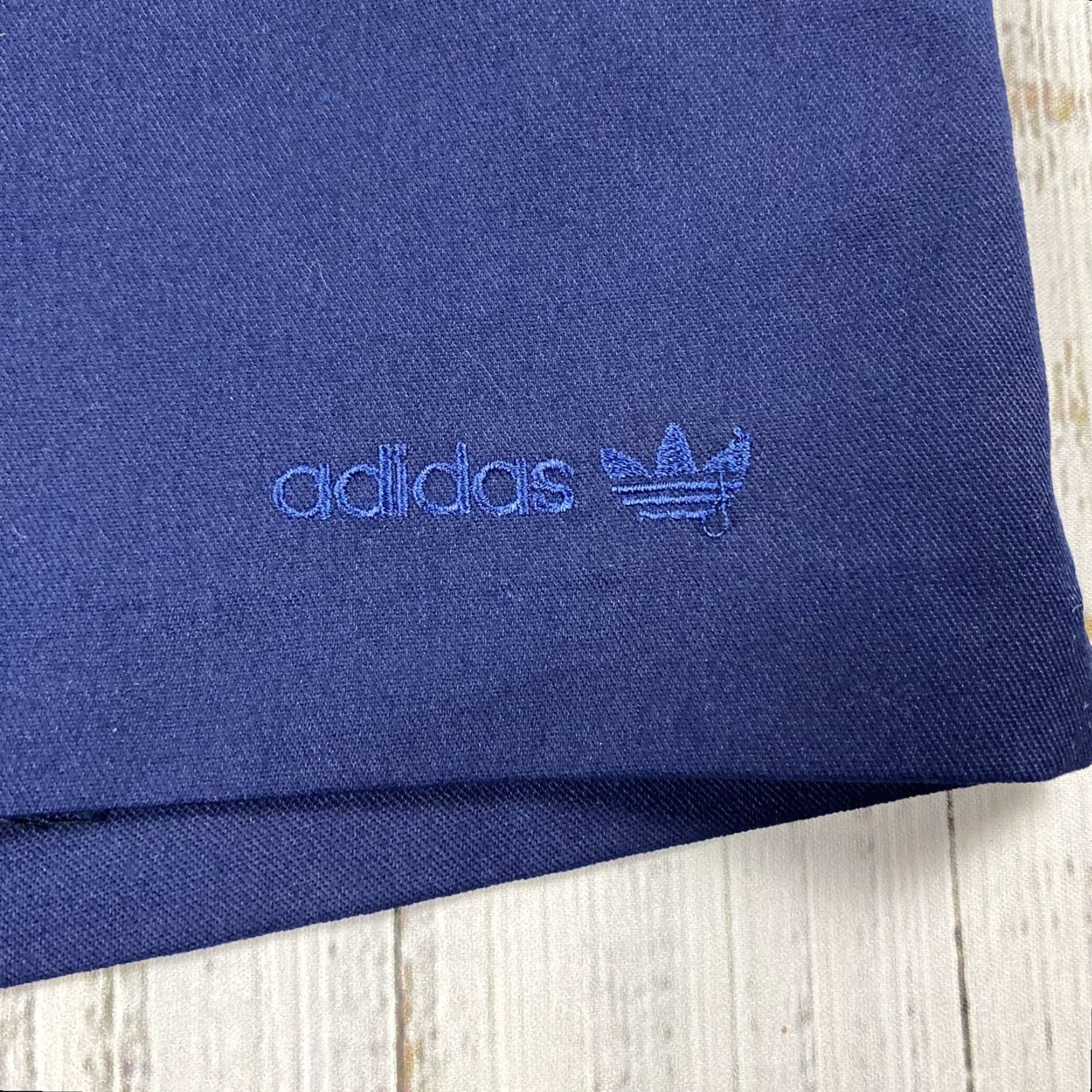 Adidas VINTAGE ADIDAS 80S RETRO DAD BELMONT TWILL TENNIS SHORTS 3" NAVY BLUE SZ 40 NOS Size US 40 / EU 56 - 2 Thumbnail